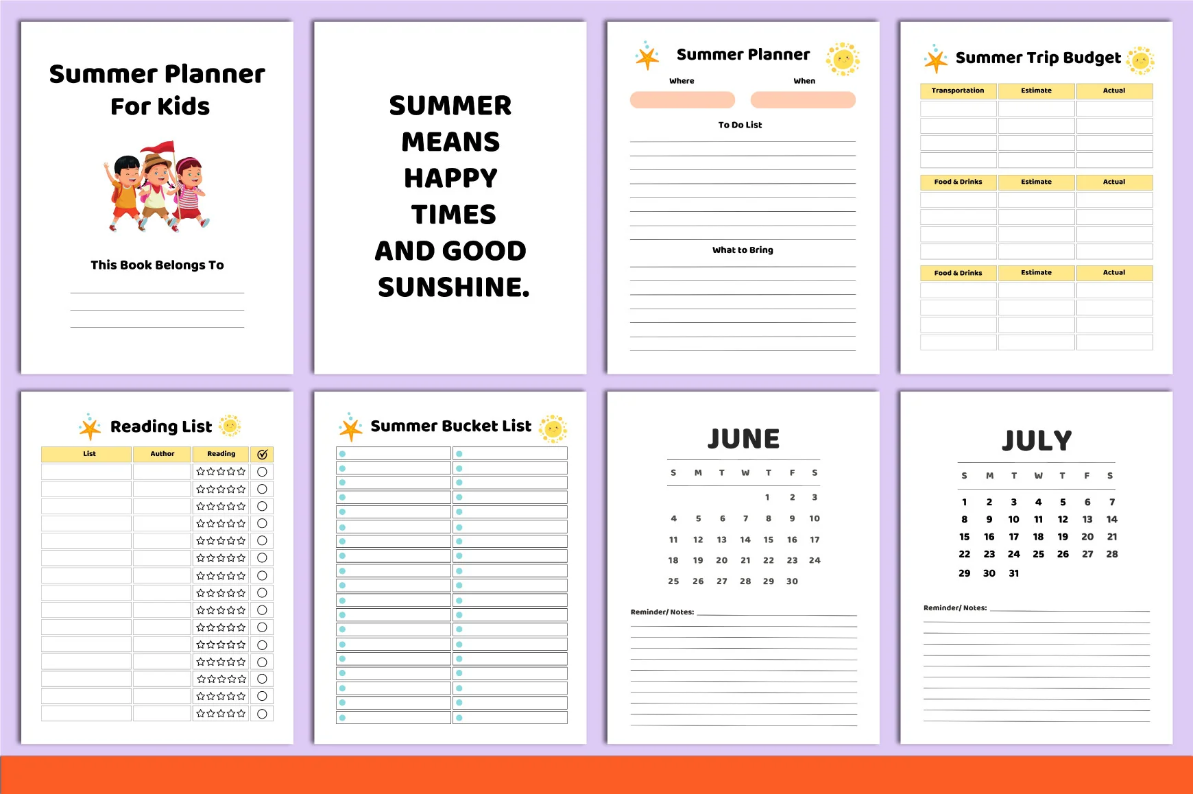 Summer Planner for Kids - Image 2