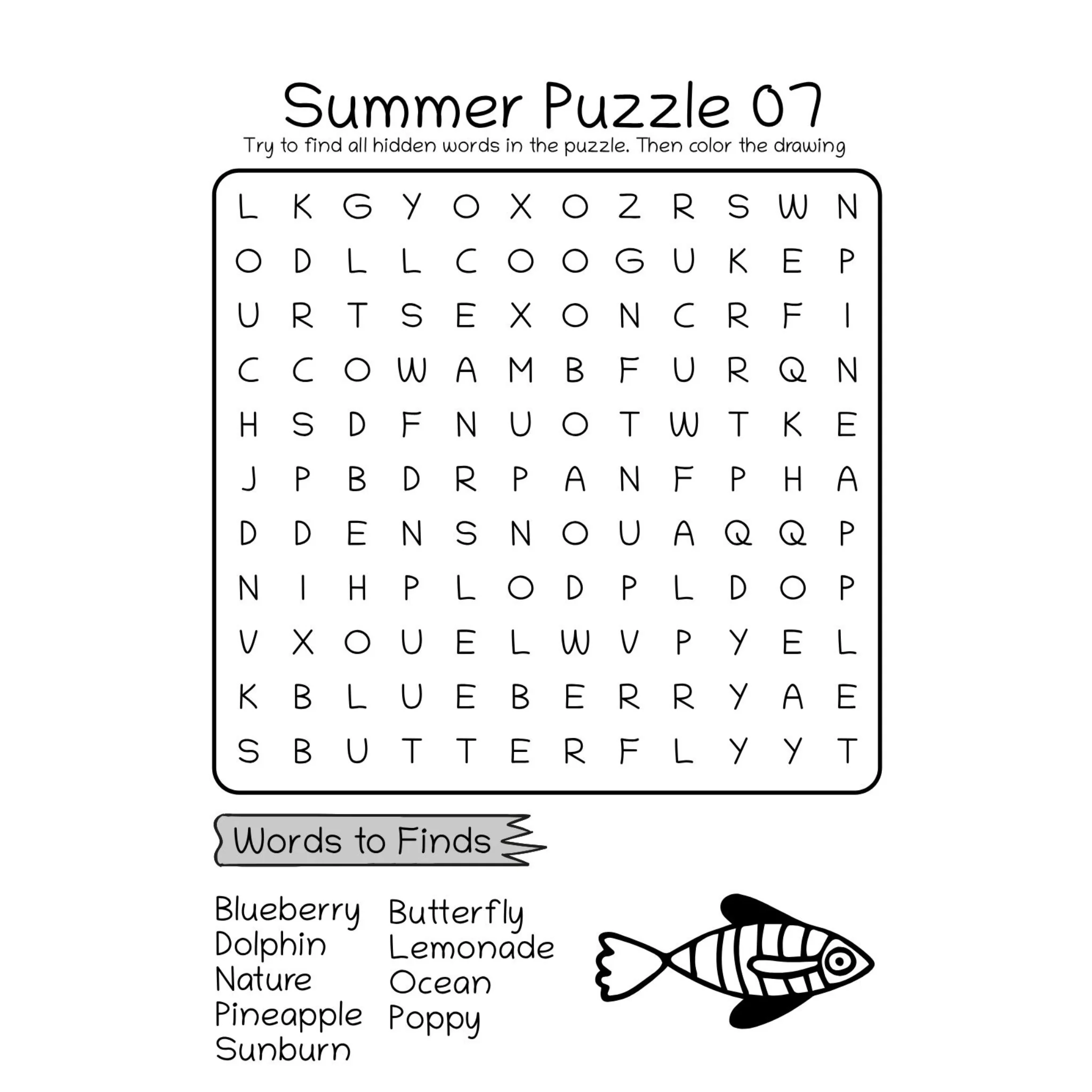 Summer Word Search Activity Book - Image 5