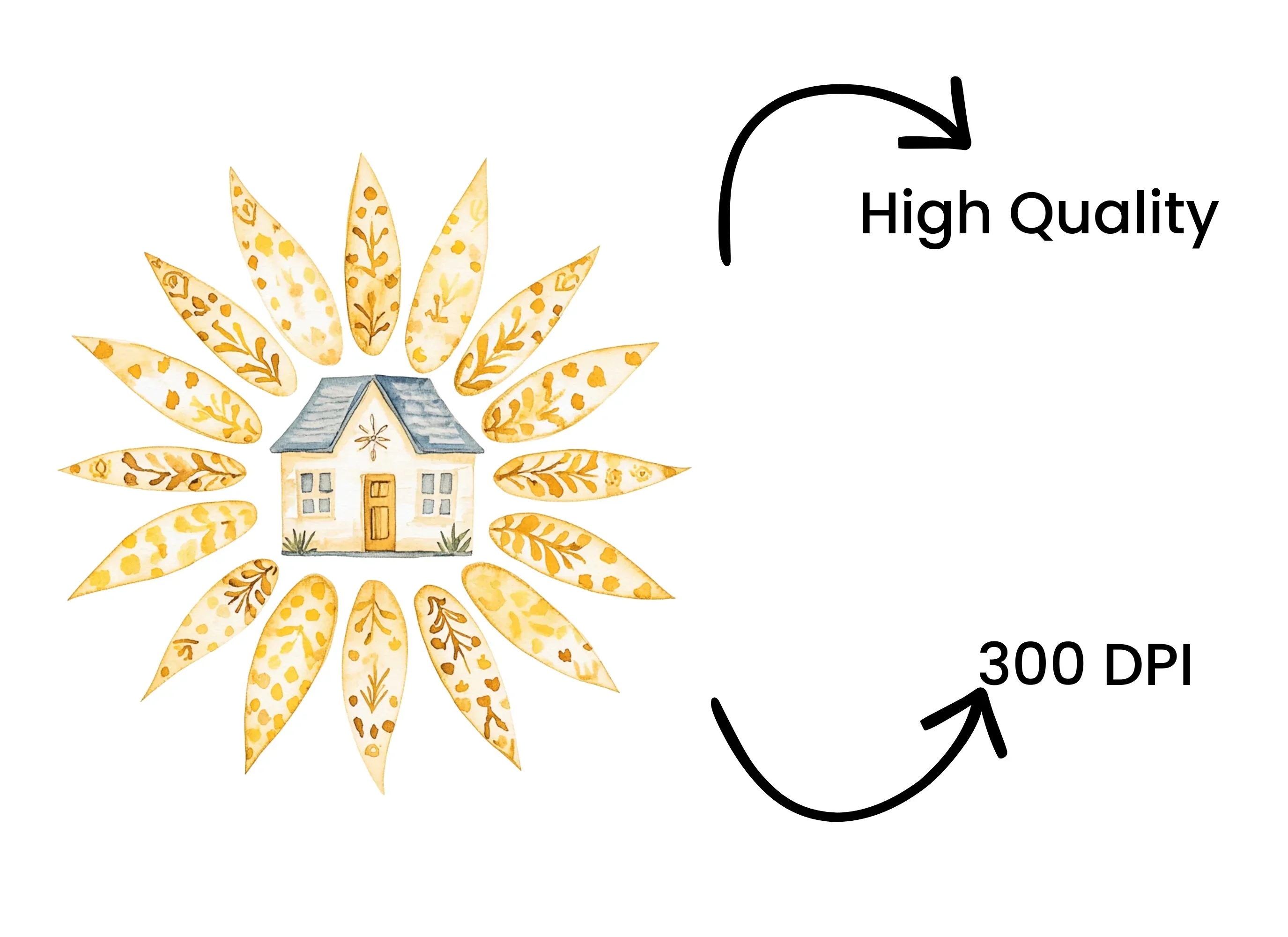 Sun and House Clipart Bundle - Image 4
