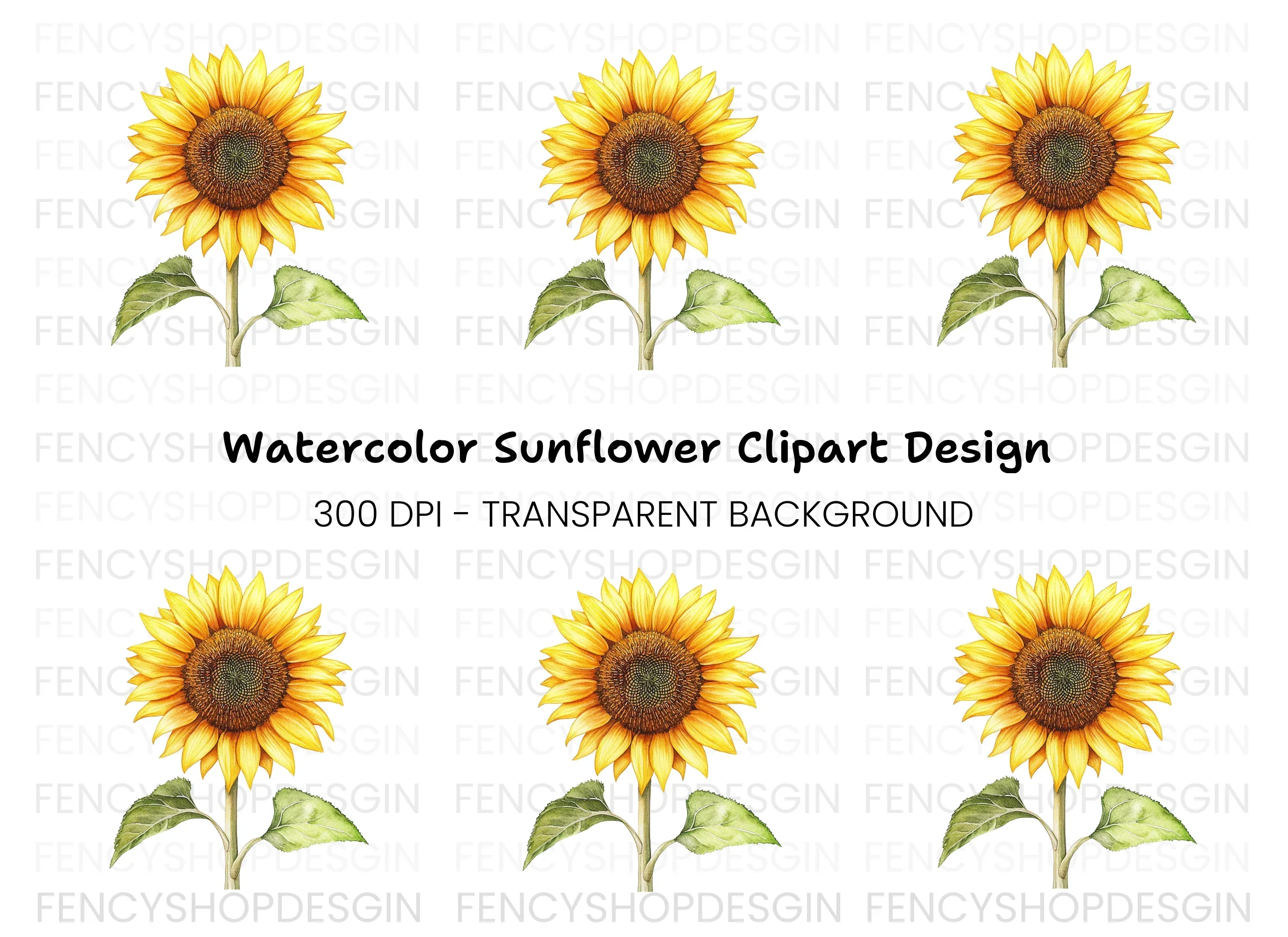 Sunflower Clipart Bundle