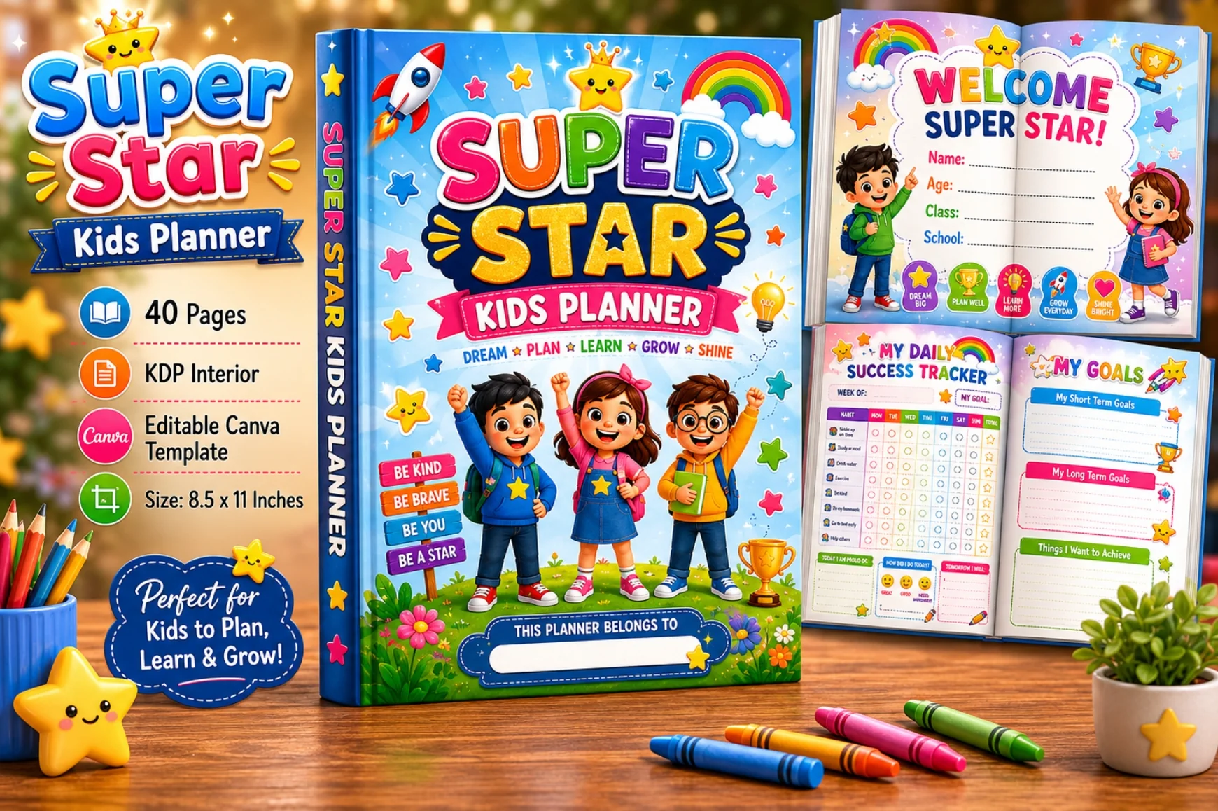 Super Star Kids Planner