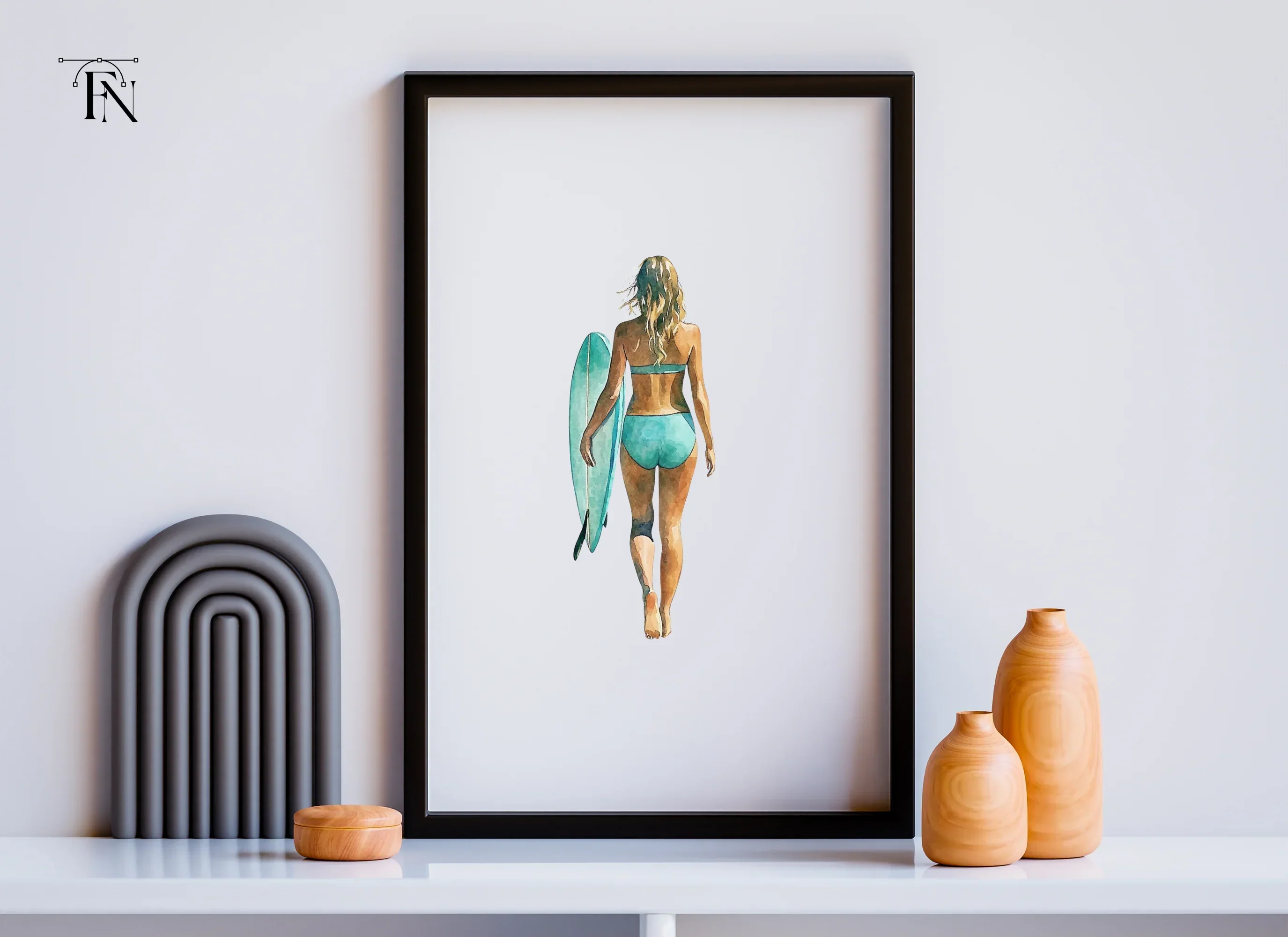 Surfer Girl Beach Vibes Clipart Bundle - Image 6