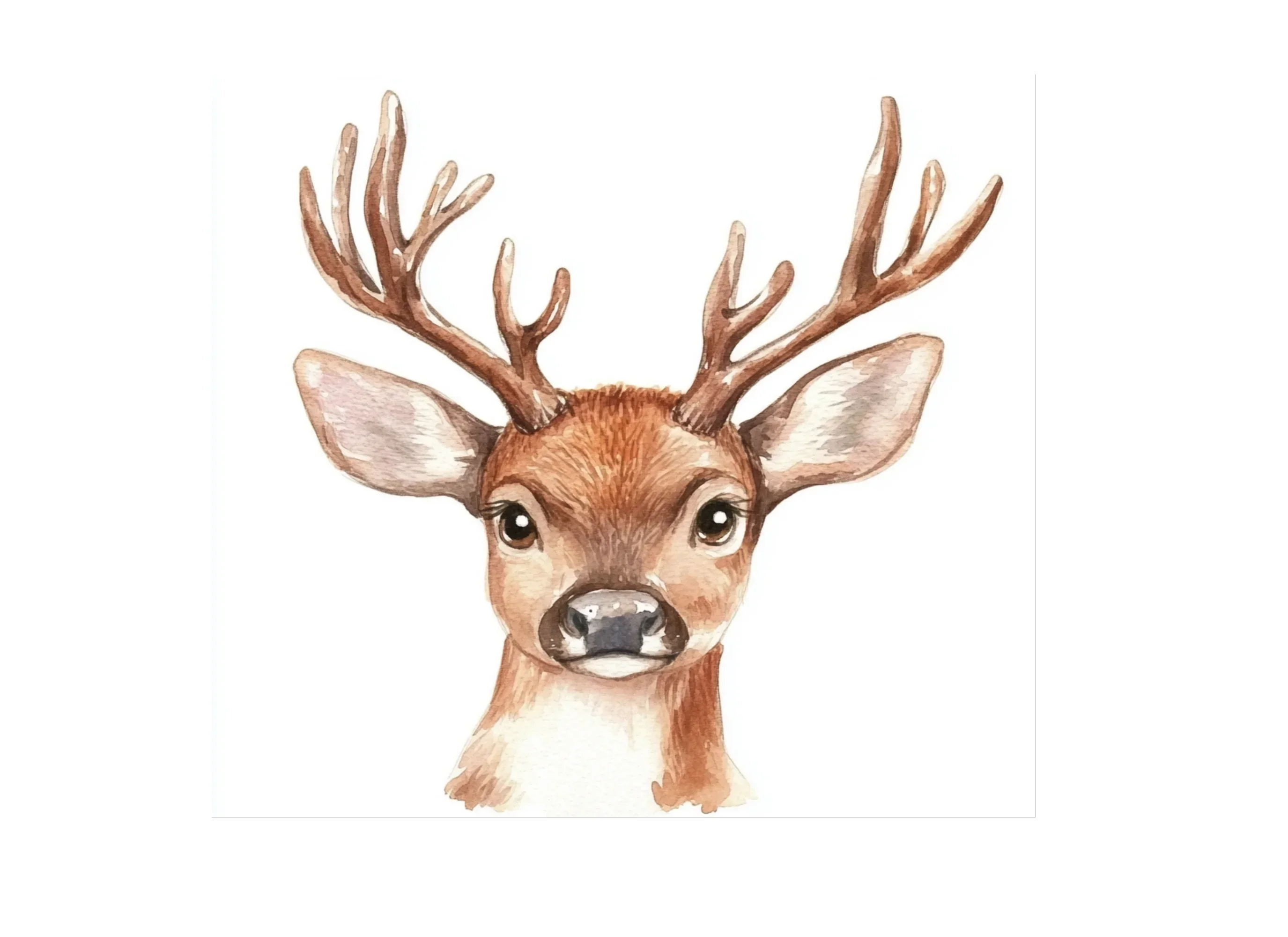 Sweet Fawn Duo Clipart Bundle - Image 2