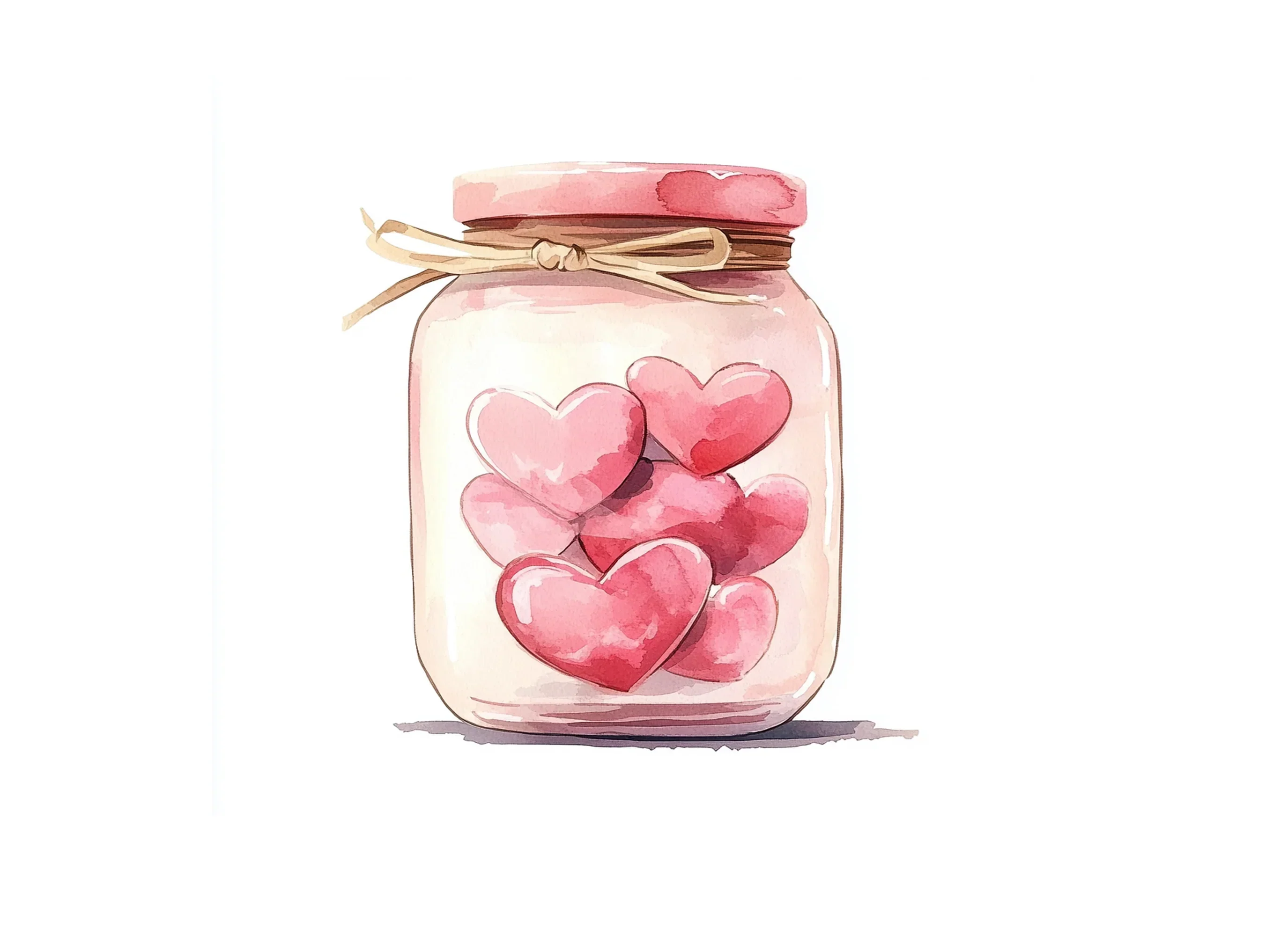 Sweet Heart Jars Clipart Bundle - Image 2