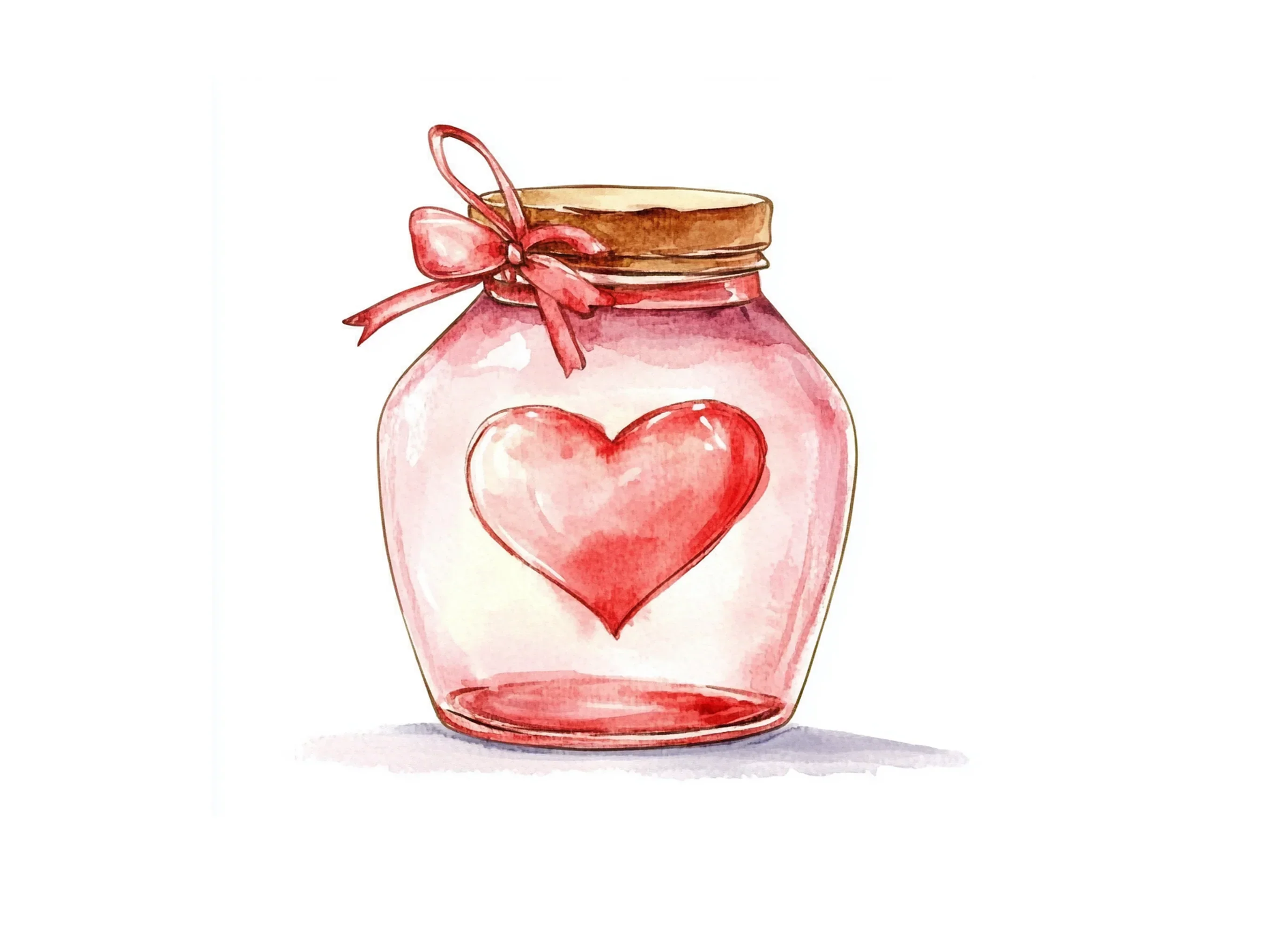 Sweet Heart Jars Clipart Bundle - Image 3