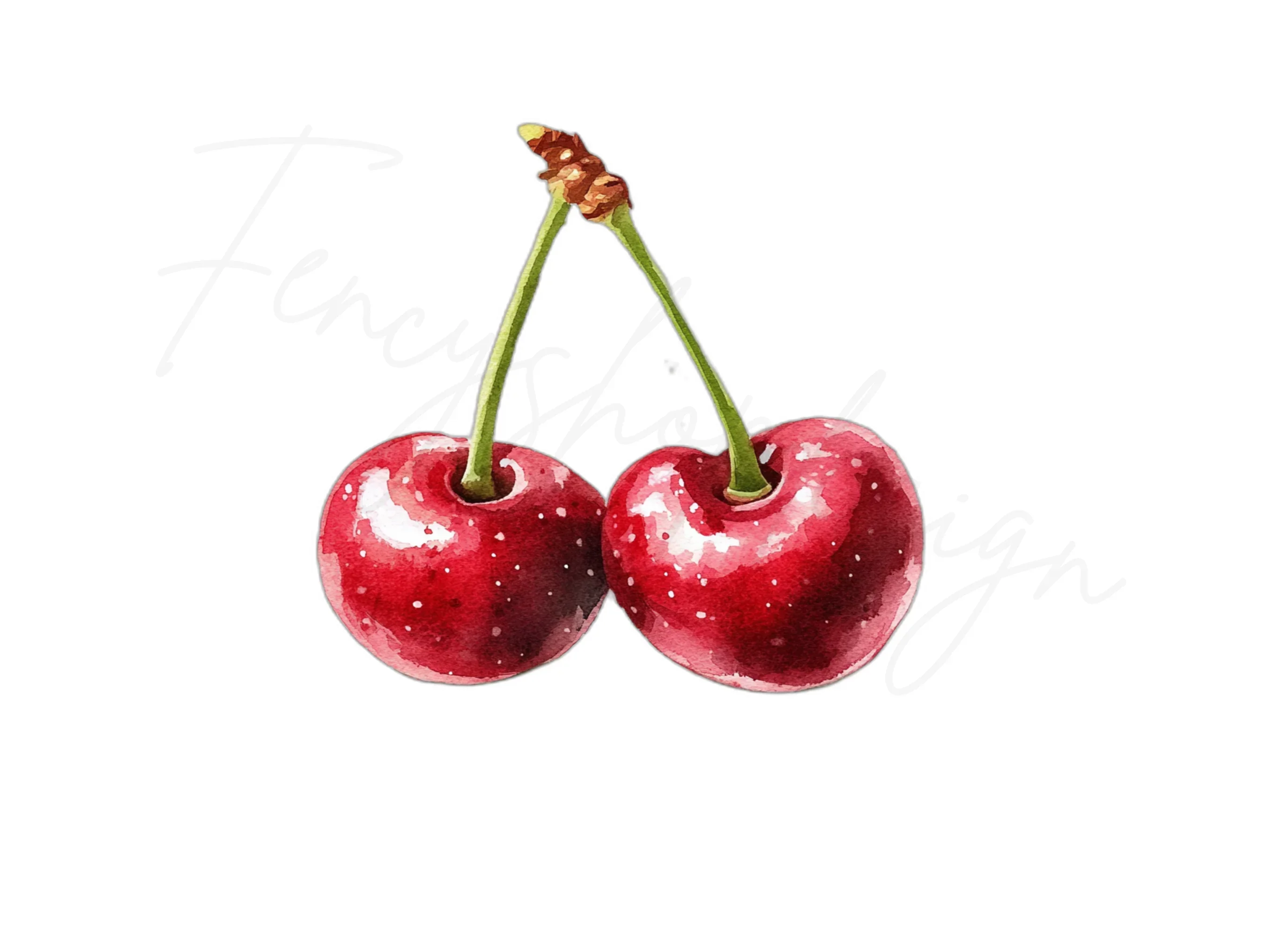 Sweet Red Cherry Illustration Clipart Bundle - Image 3