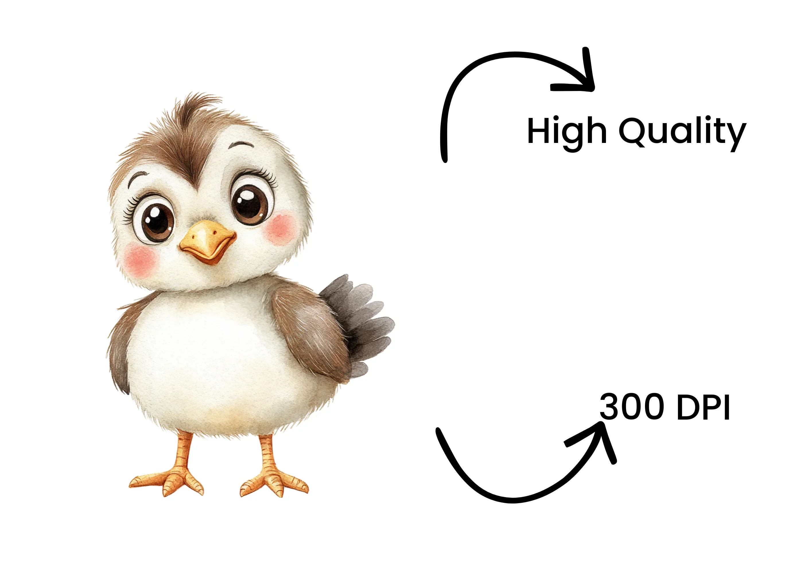 Sweet Sparrow Bird Clipart Bundle - Image 4