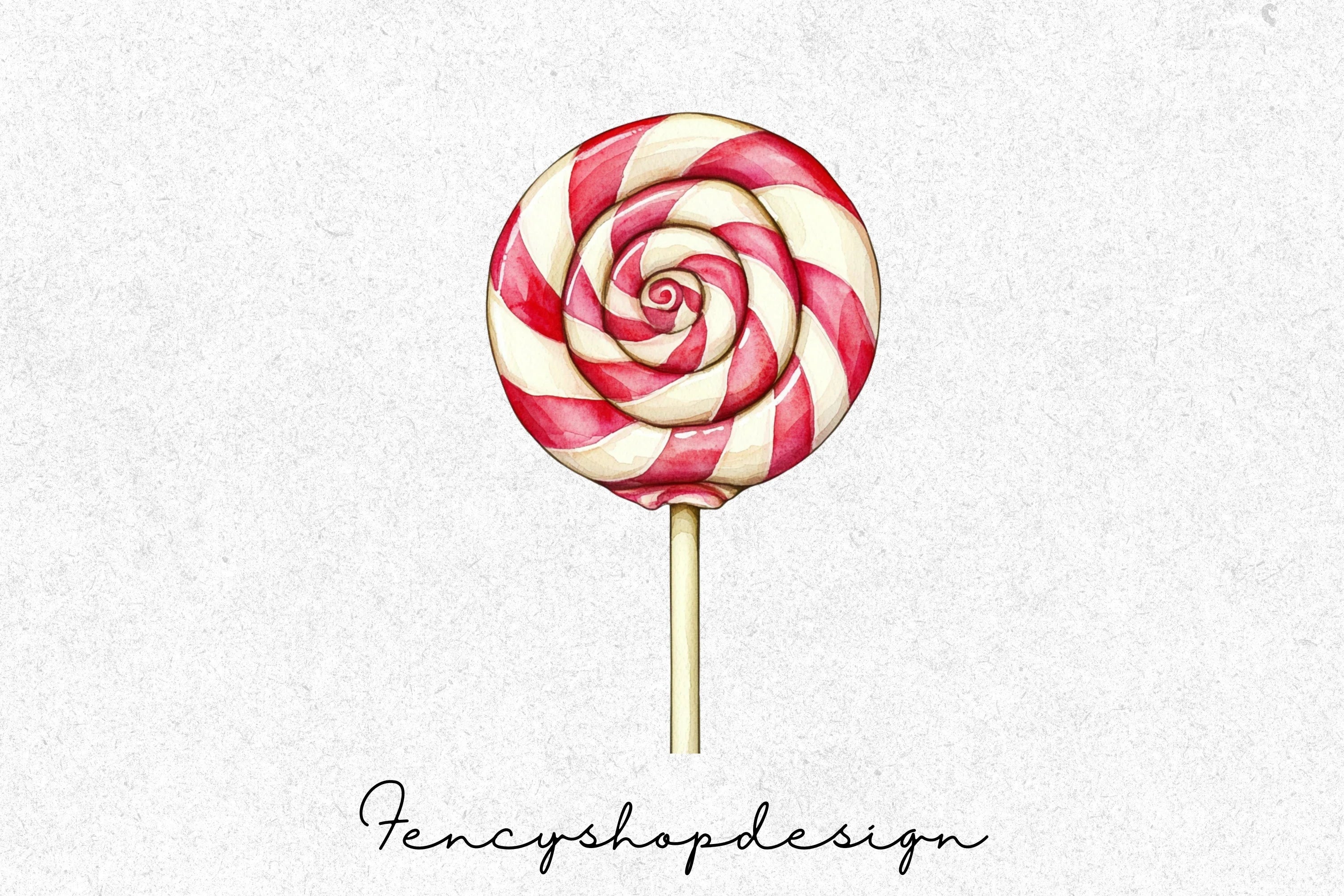Sweet Swirl Lollipop Clipart Bundle - Image 4