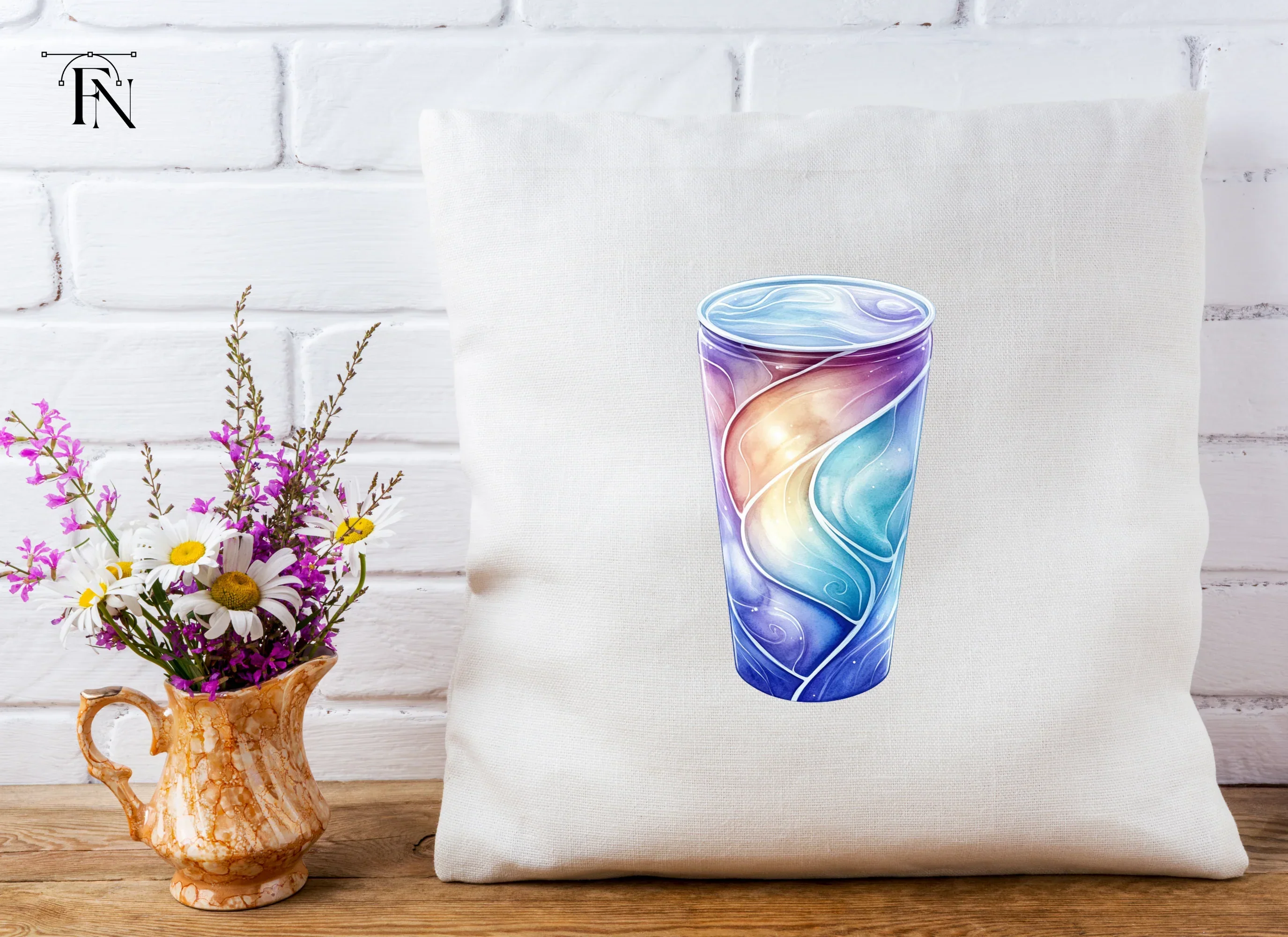 Swirl Glass Clipart Bundle - Image 5