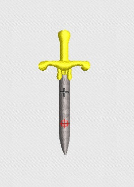 Sword Embroidery Design