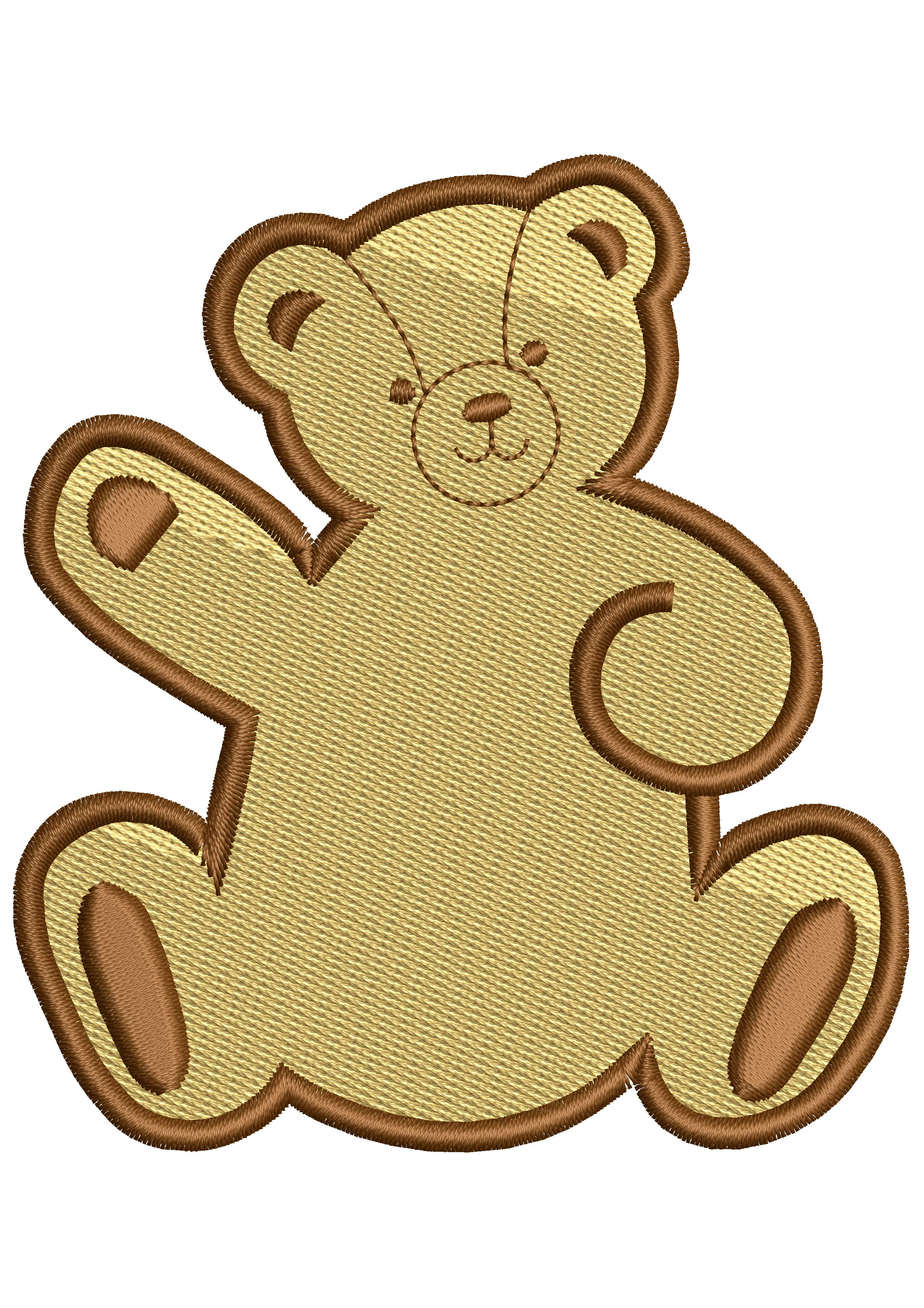 Teddy Bear Embroidery Design