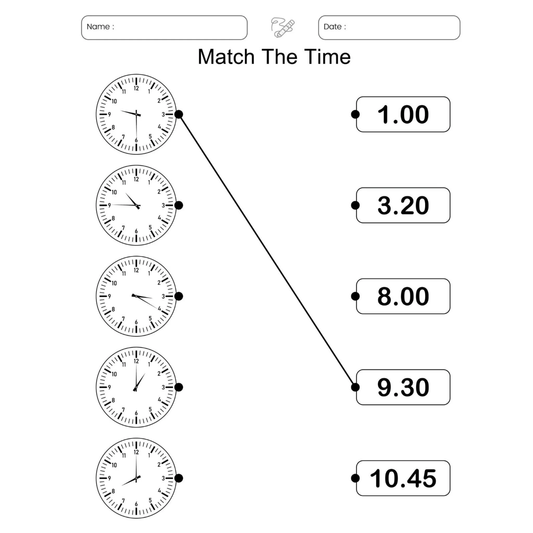 Telling Time Worksheets 120 Page Workbook - Image 5