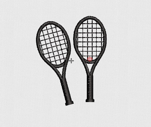 Tennis Embroidery Design