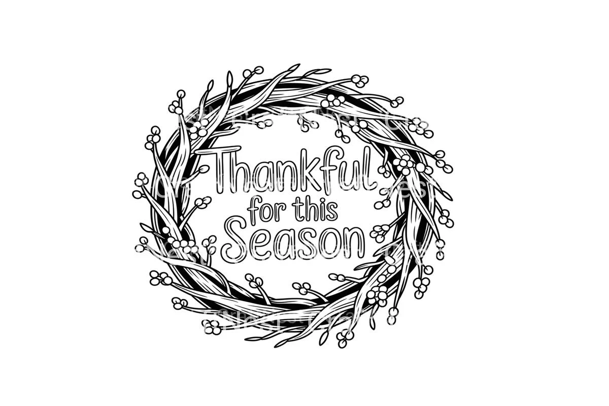 Thankful Season Wreath Coloring Books - Image 2