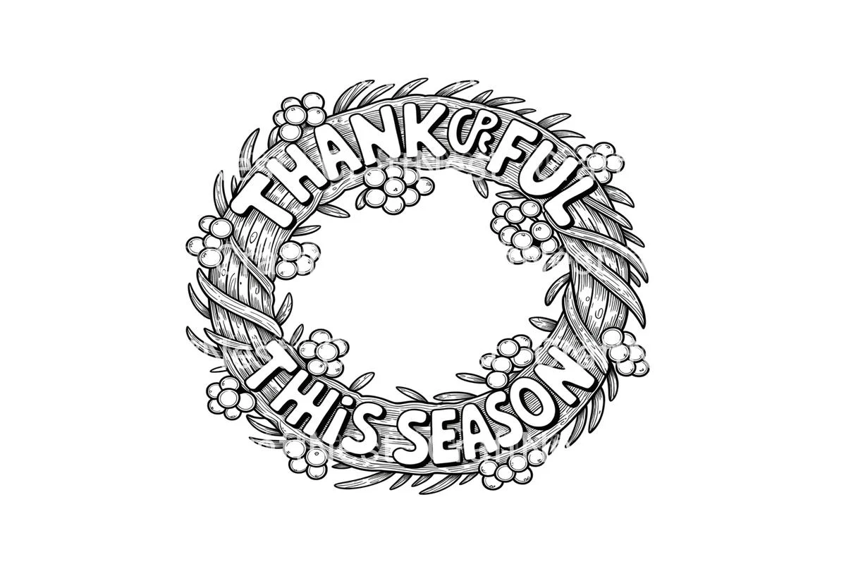 Thankful Season Wreath Coloring Books - Image 4