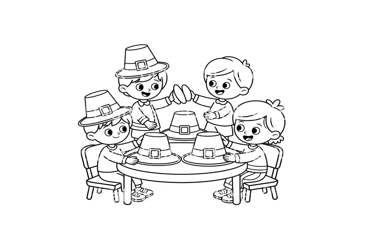Thanksgiving Kids Coloring Books - Image 4