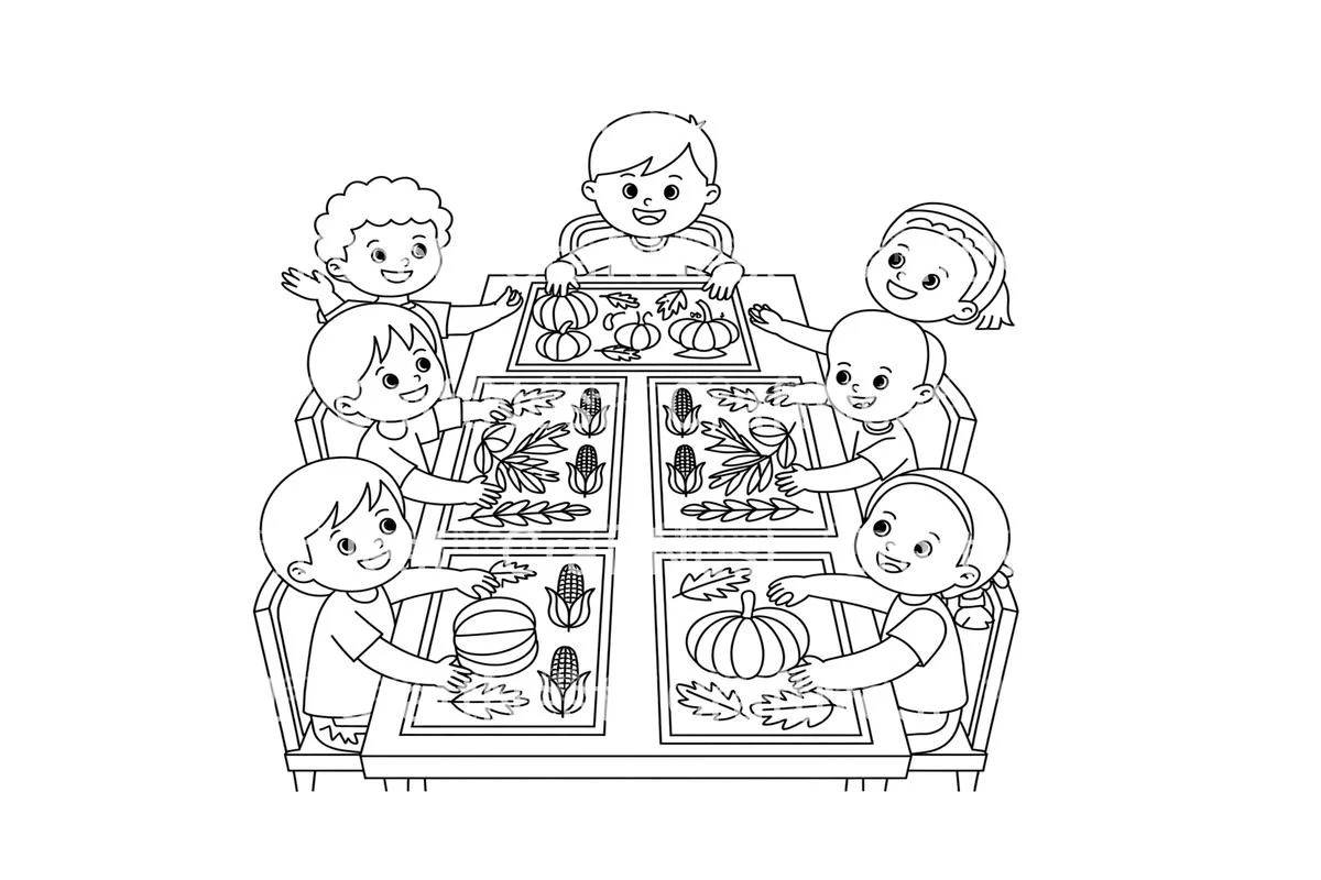 Thanksgiving Kids Fun Coloring Books - Image 2