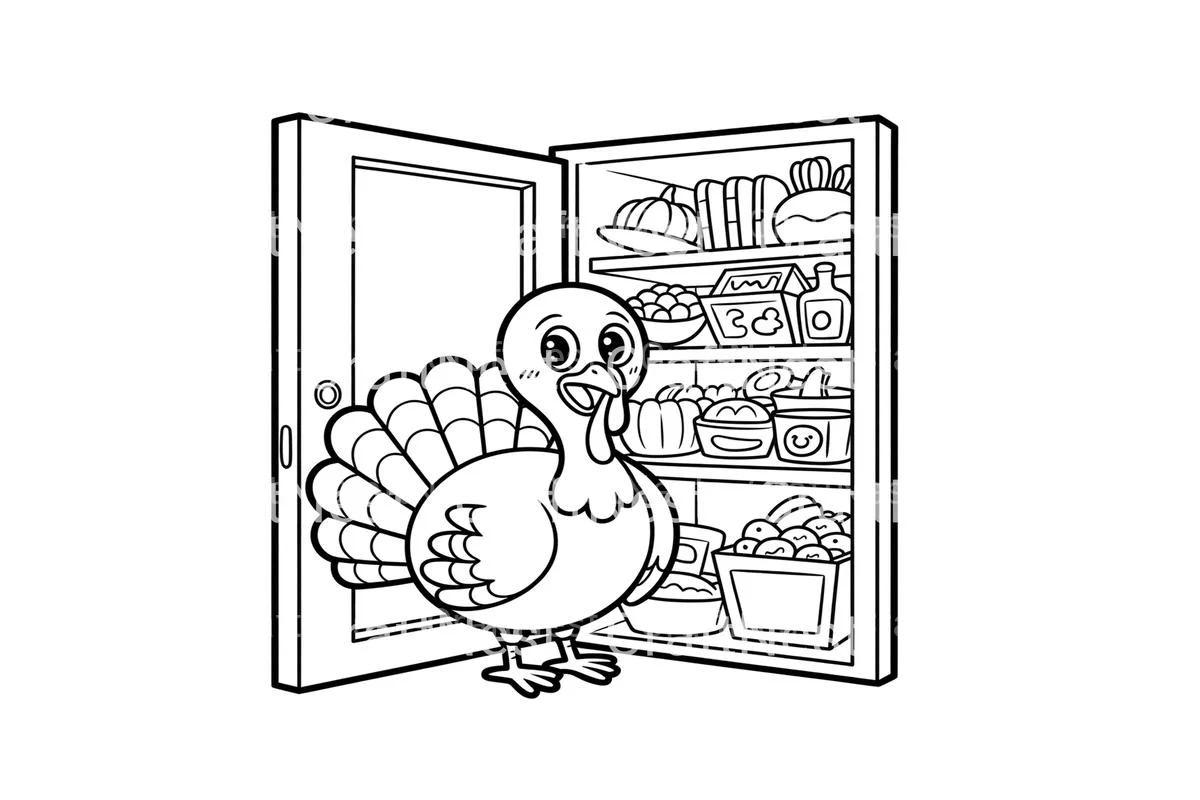 Thanksgiving Turkey Fun Coloring Books - Image 2