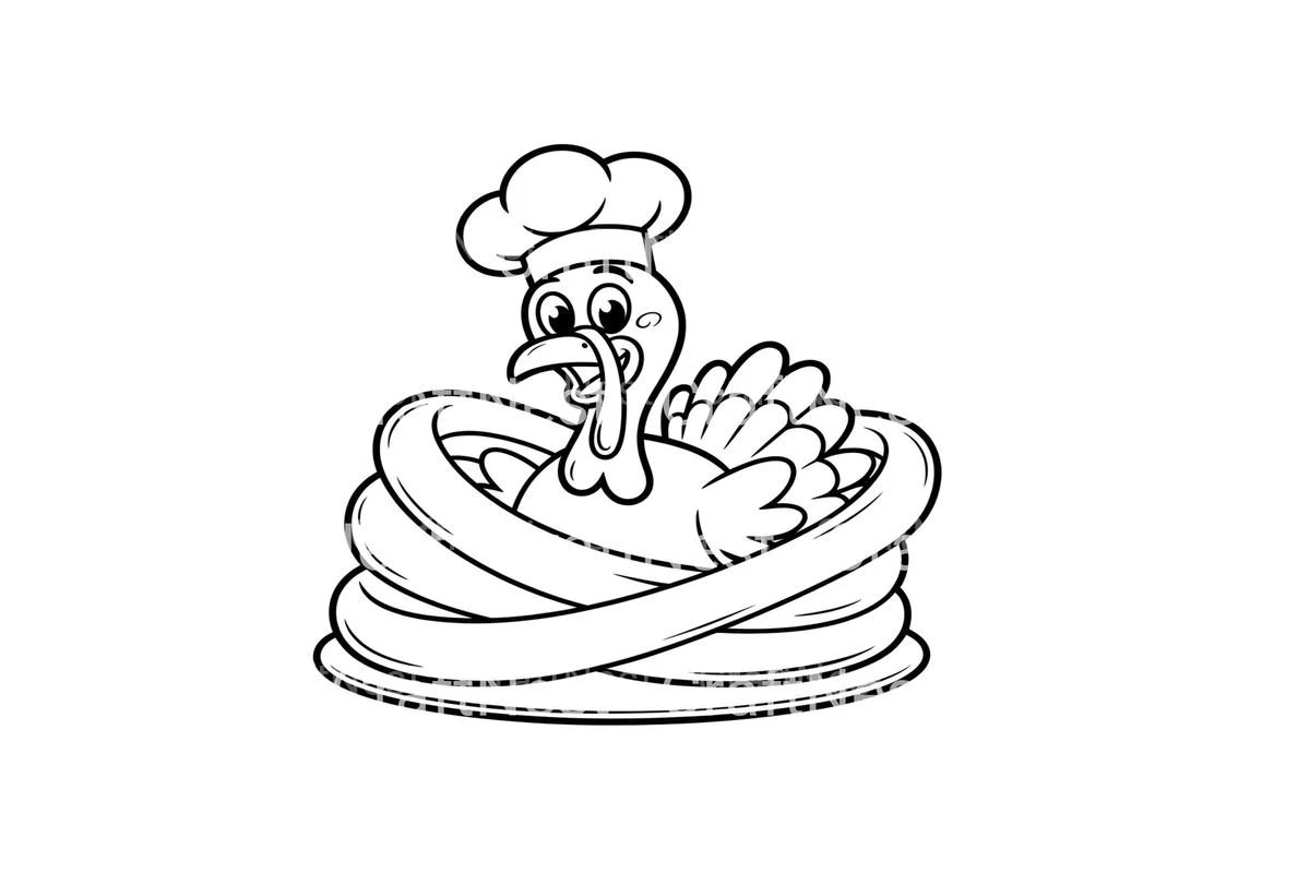 Thanksgiving Turkey Roll Coloring Books - Image 2