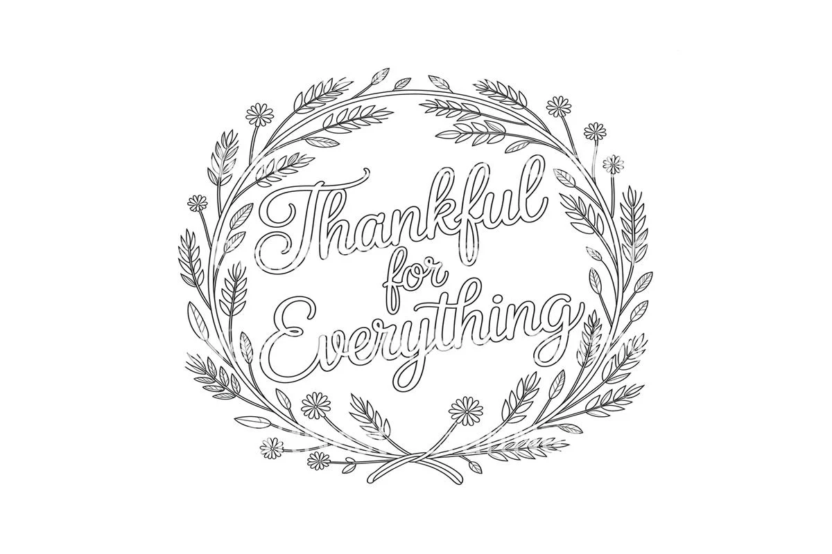 Thanksgiving Wreath Coloring Books - Image 3