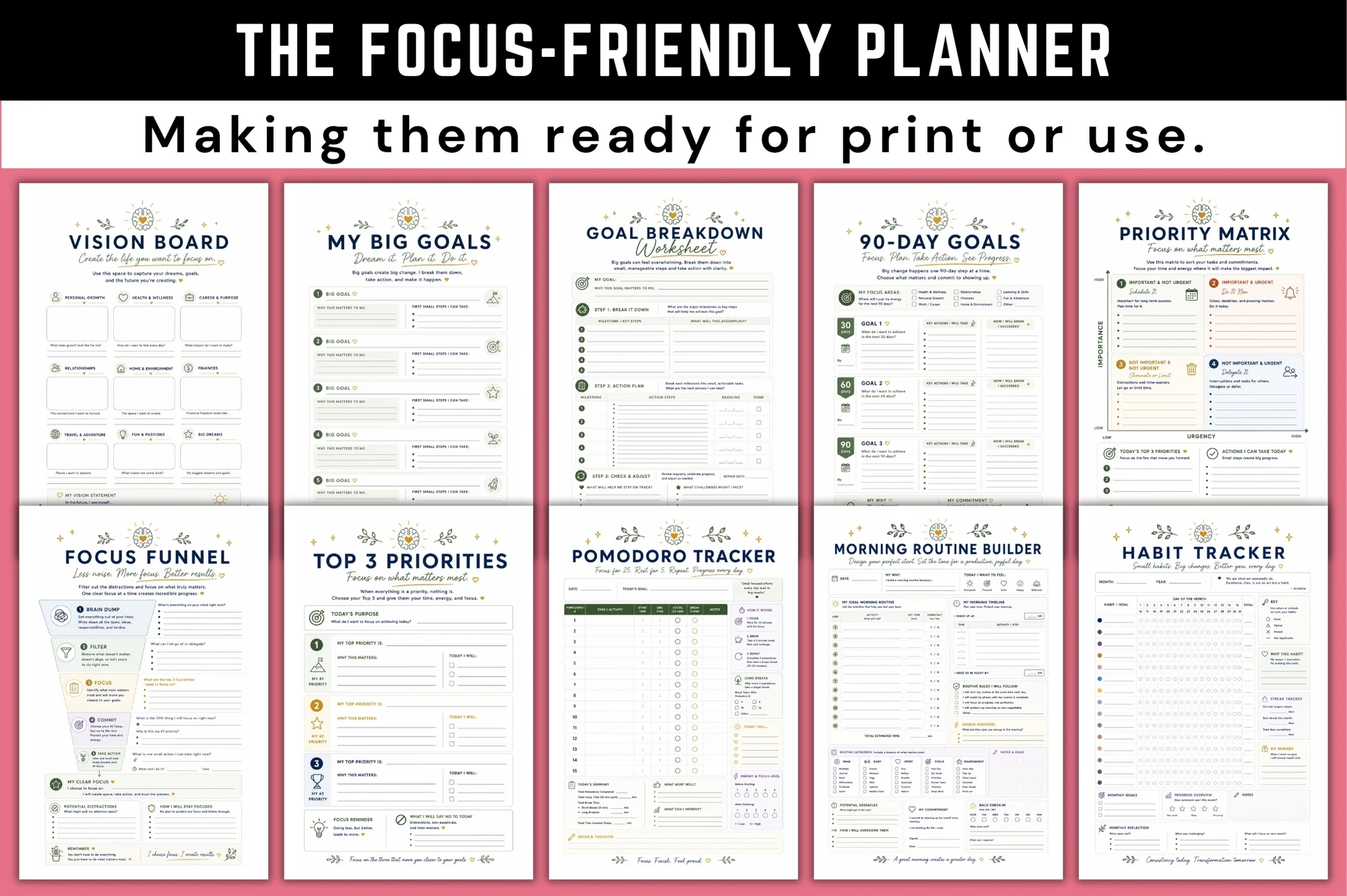 The Focus Friendly Planner - Image 2