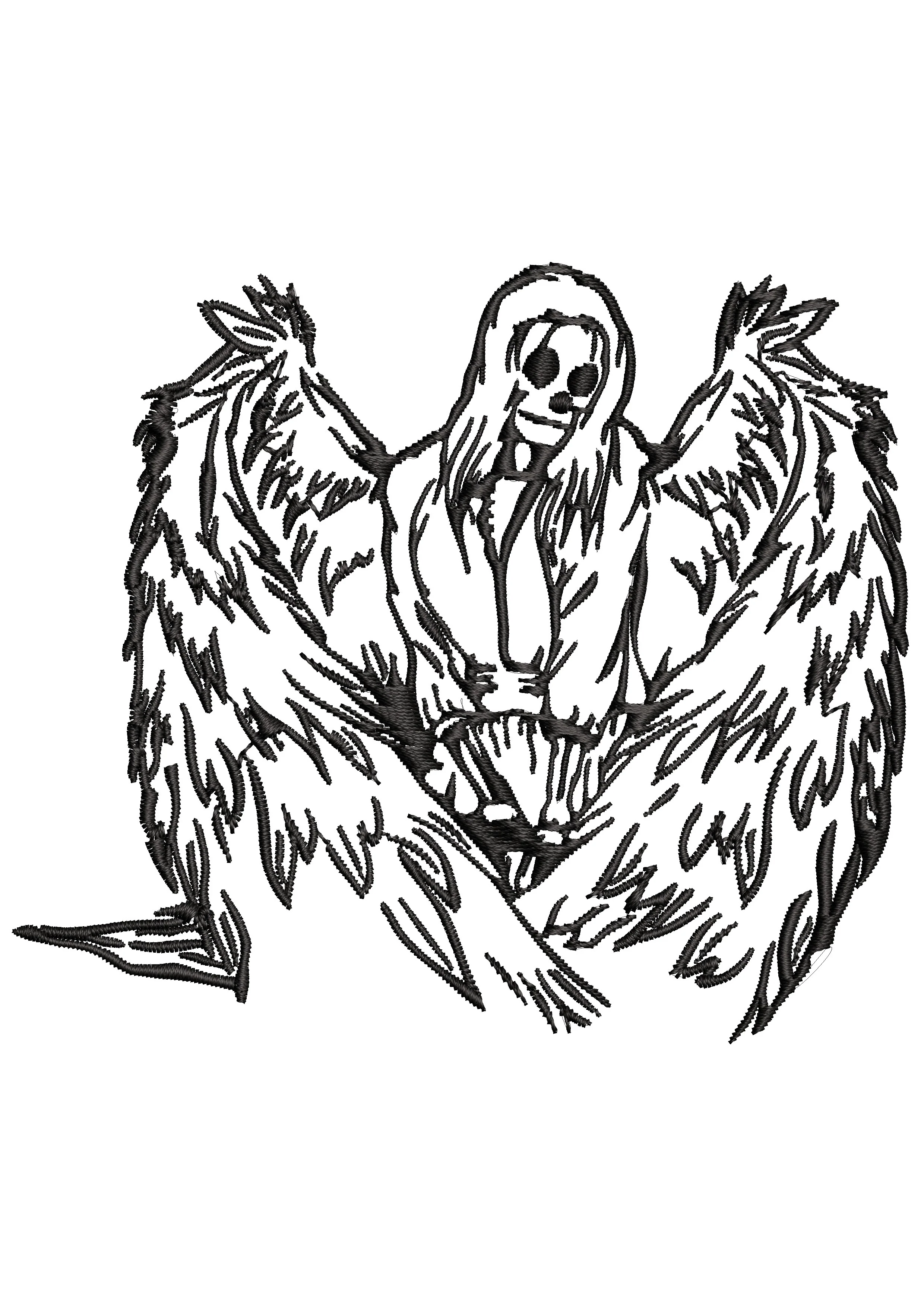 The Witch Embroidery Design
