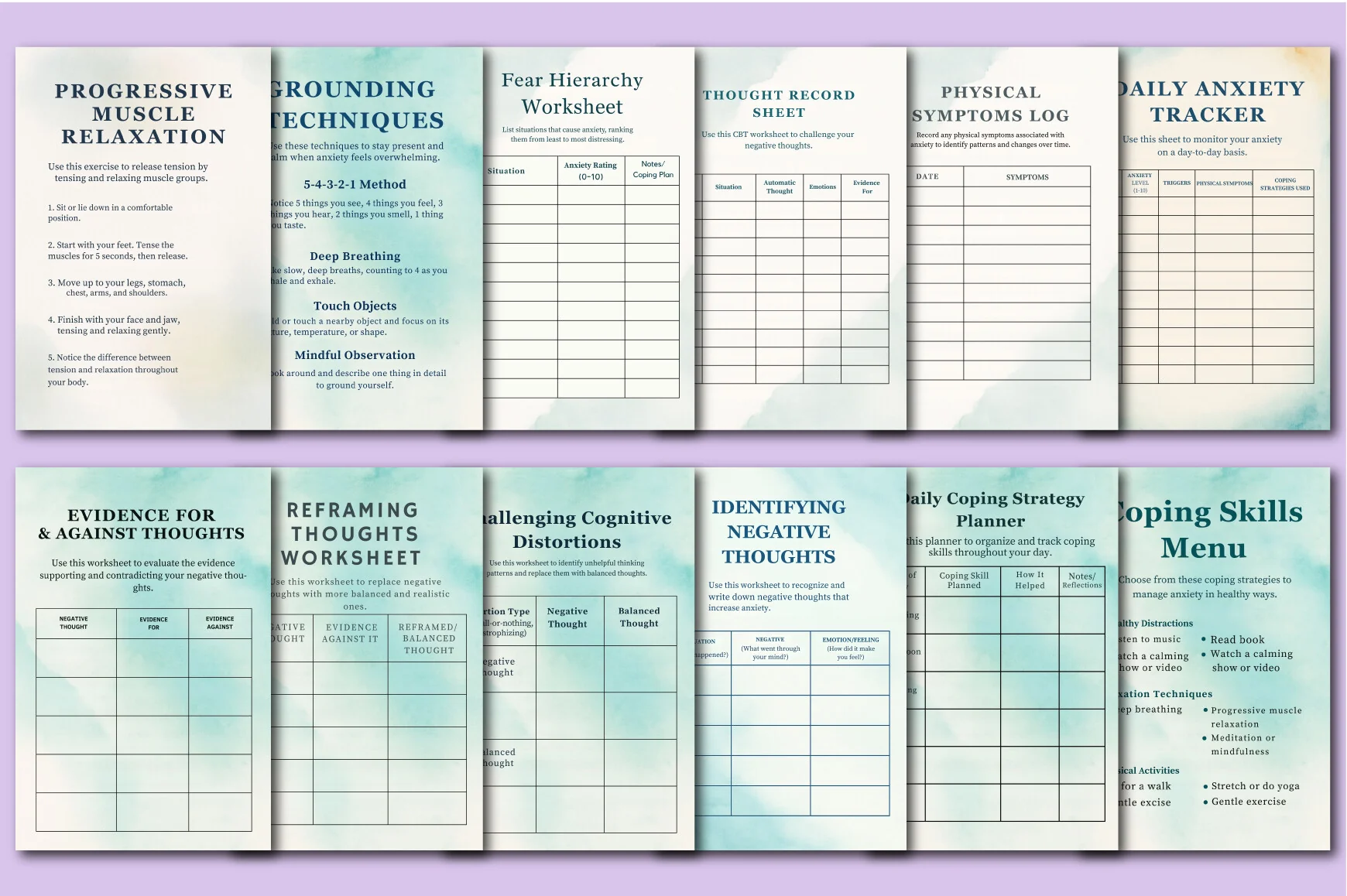 Therapists' Anxiety Toolkit Planner - Image 2