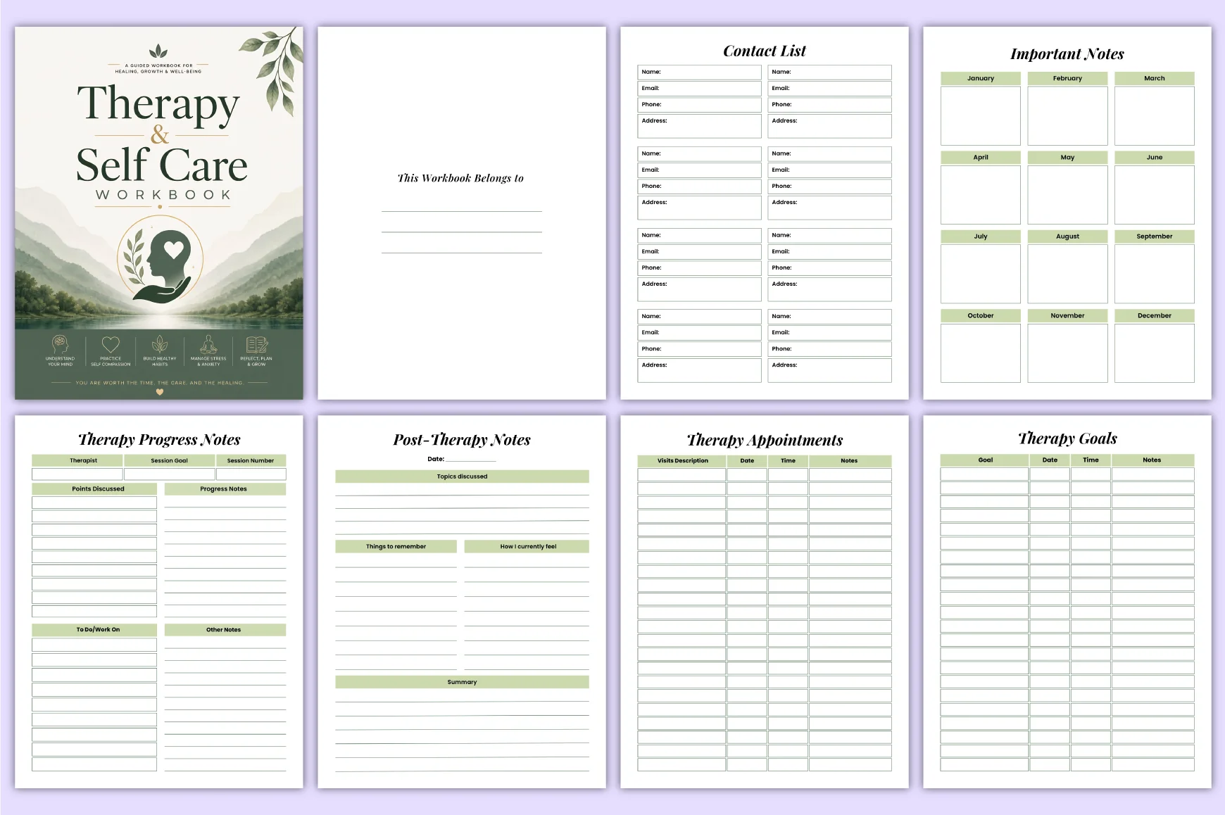 Therapy Self Care Workbook - Image 3