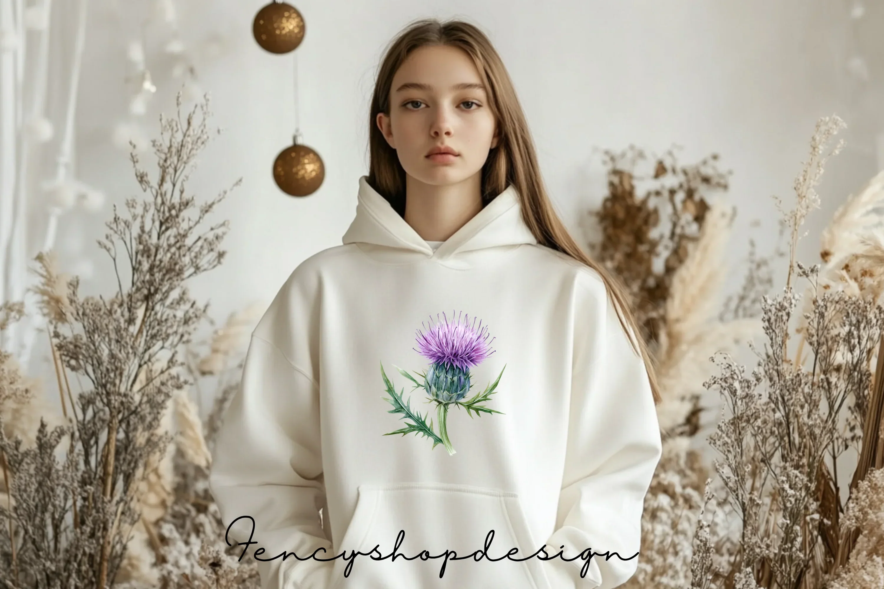 Thistle Flower Clipart Bundle - Image 2