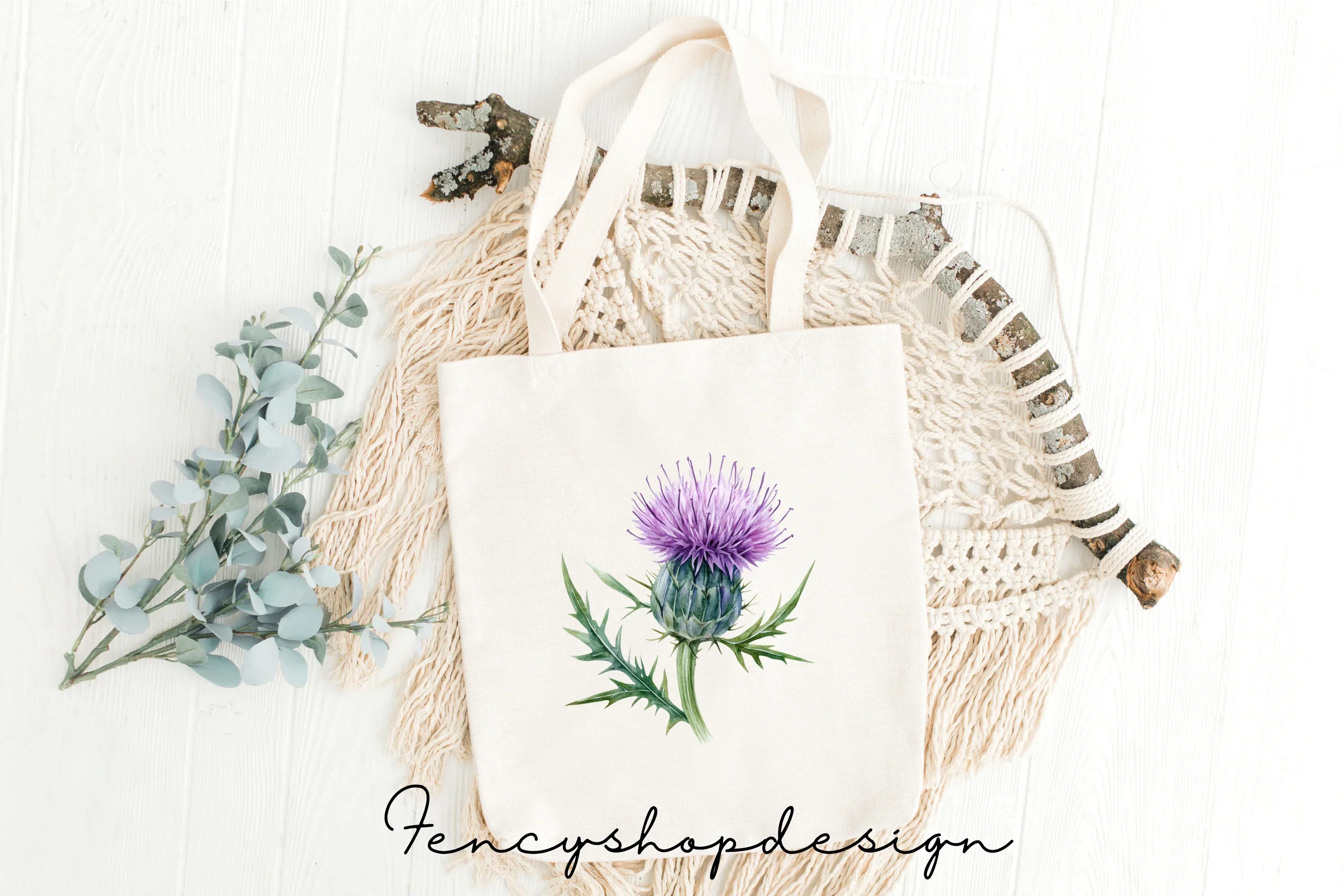 Thistle Flower Clipart Bundle - Image 4