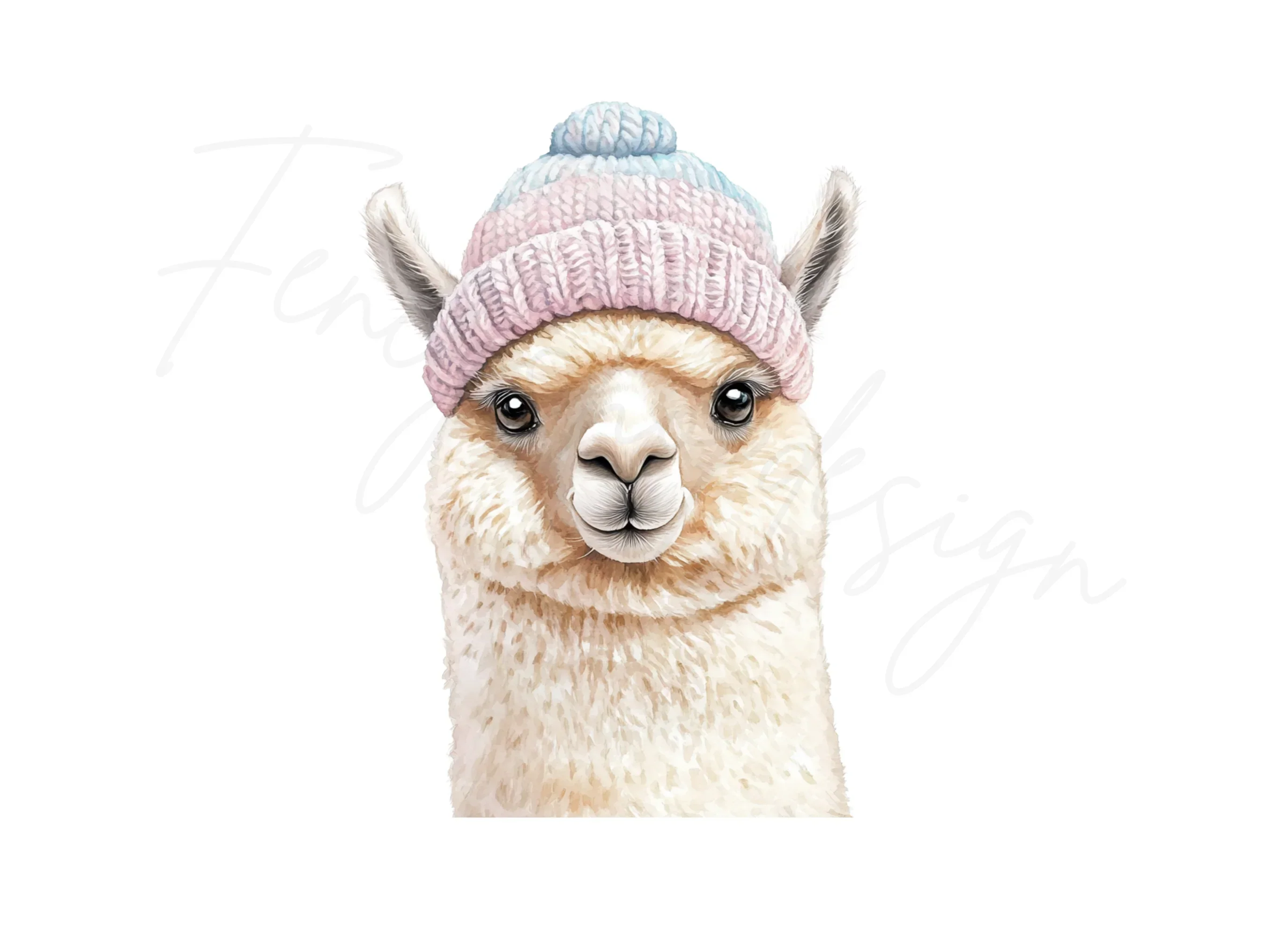 Three Alpacas in Hats Clipart Bundle - Image 2