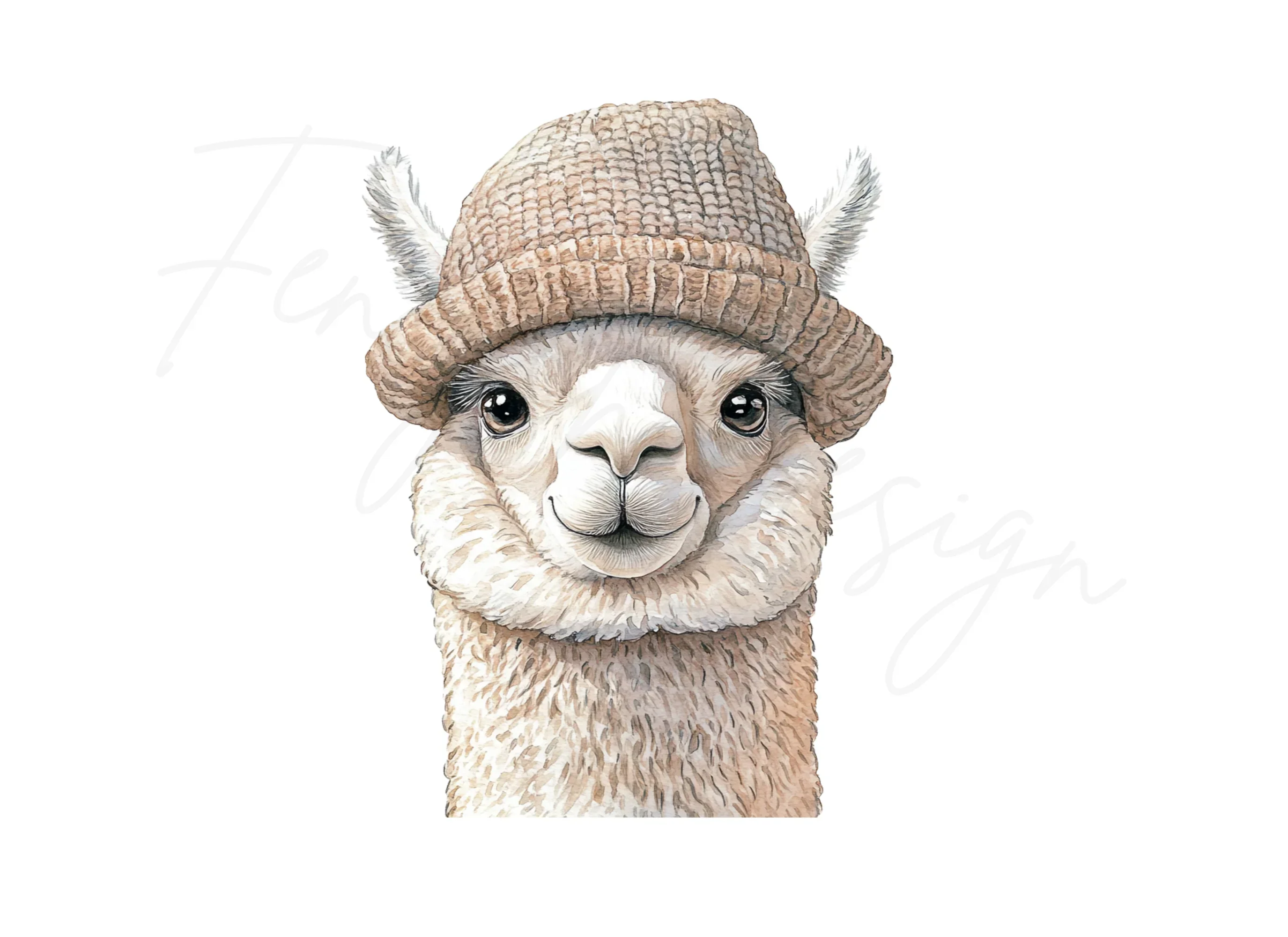 Three Alpacas in Hats Clipart Bundle - Image 3
