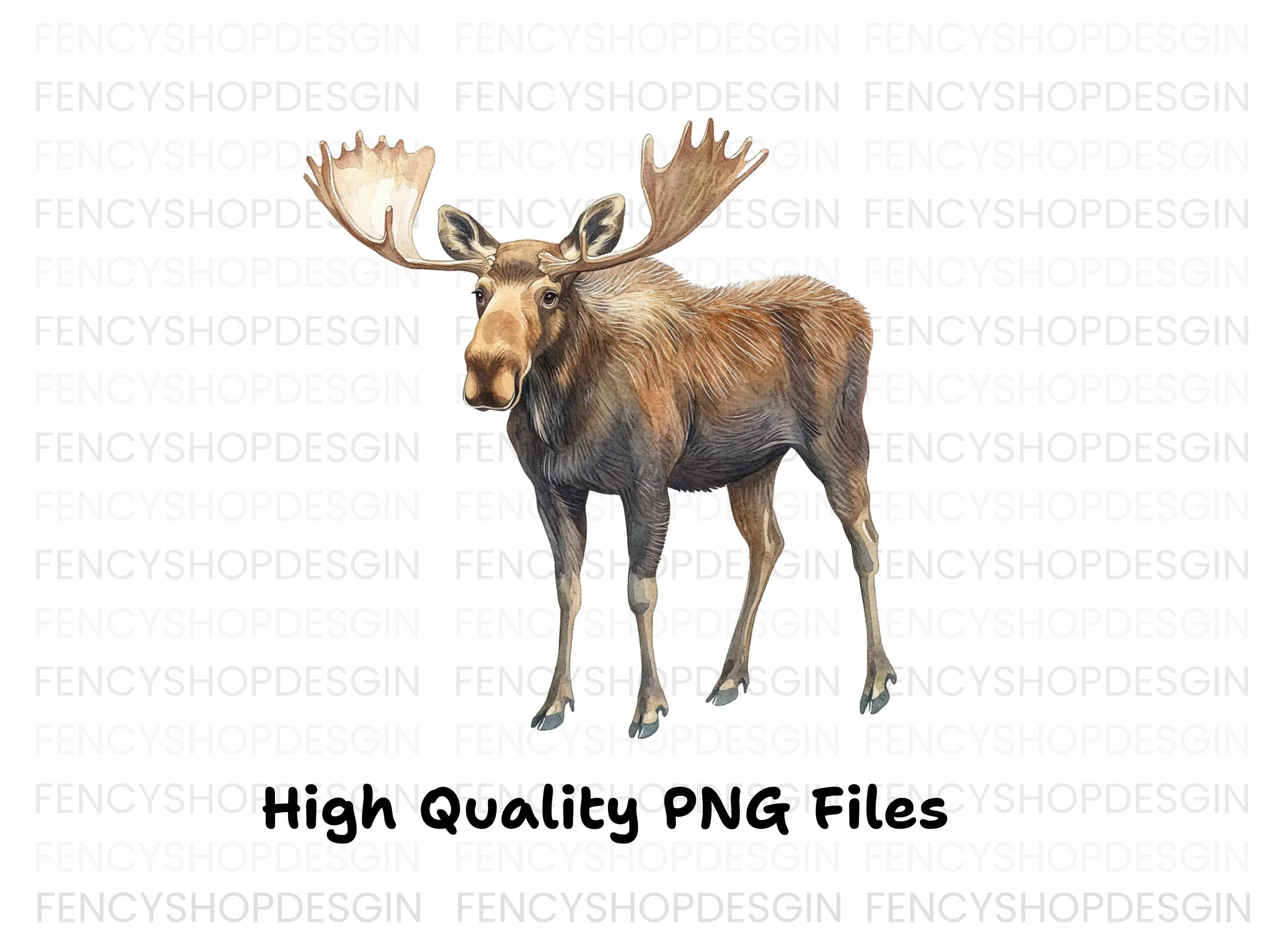 Three Moose Clipart Bundle - Image 2