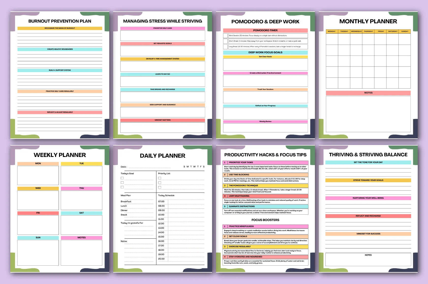 Thriving and Striving Planner for Success - Image 4