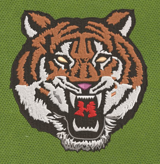 Tiger Embroidery Design