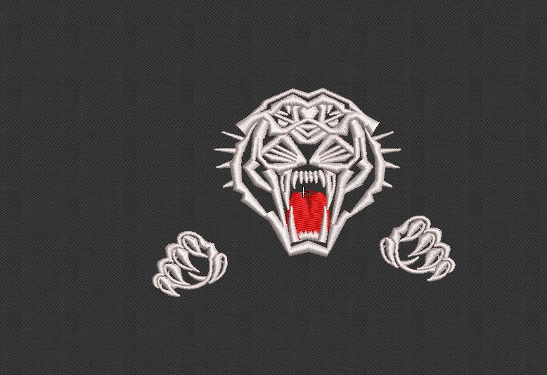 Tiger Embroidery Design
