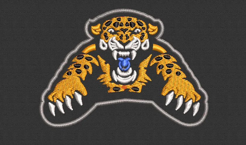 Tiger Embroidery Design