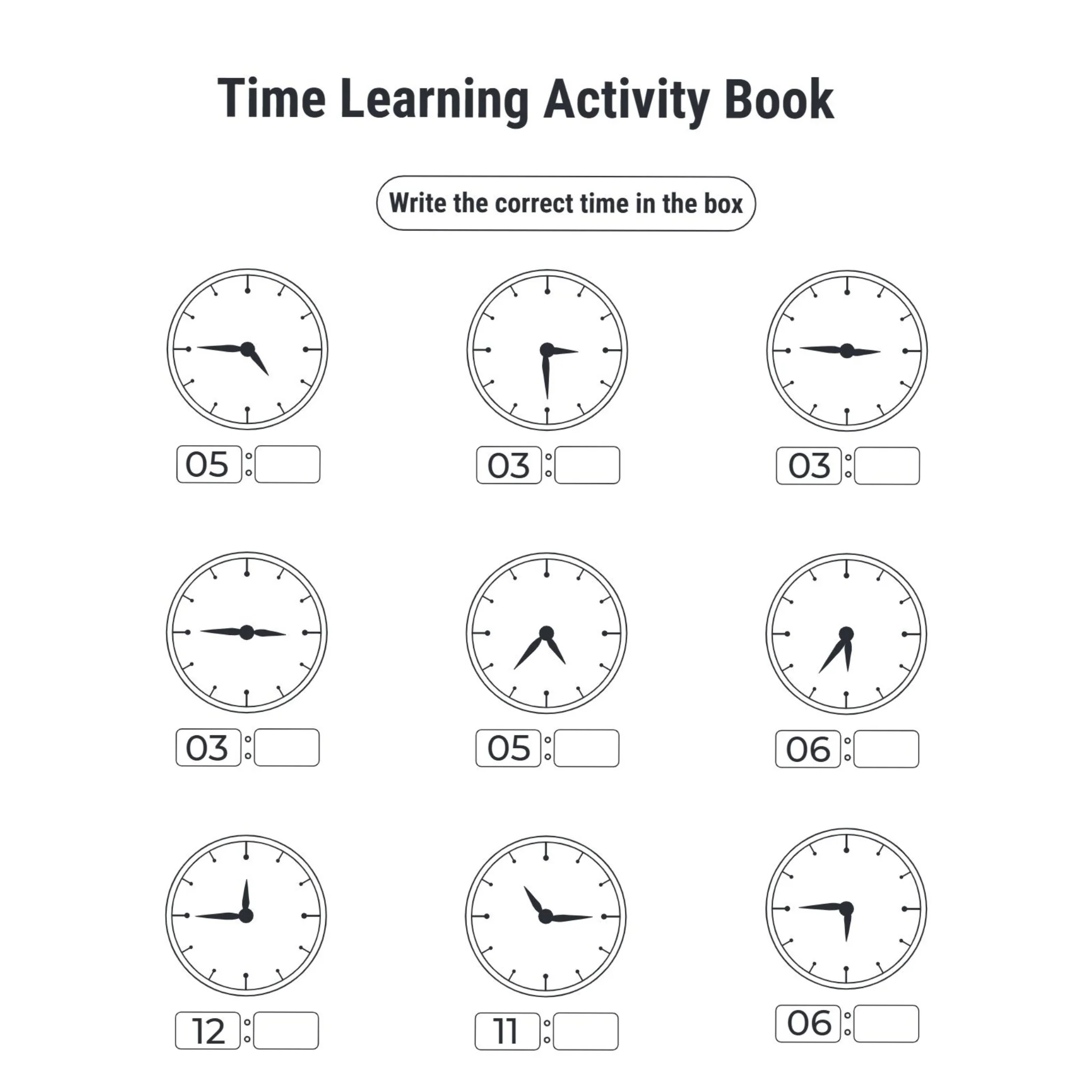 Time Learning Activity Book for Kids - Image 2