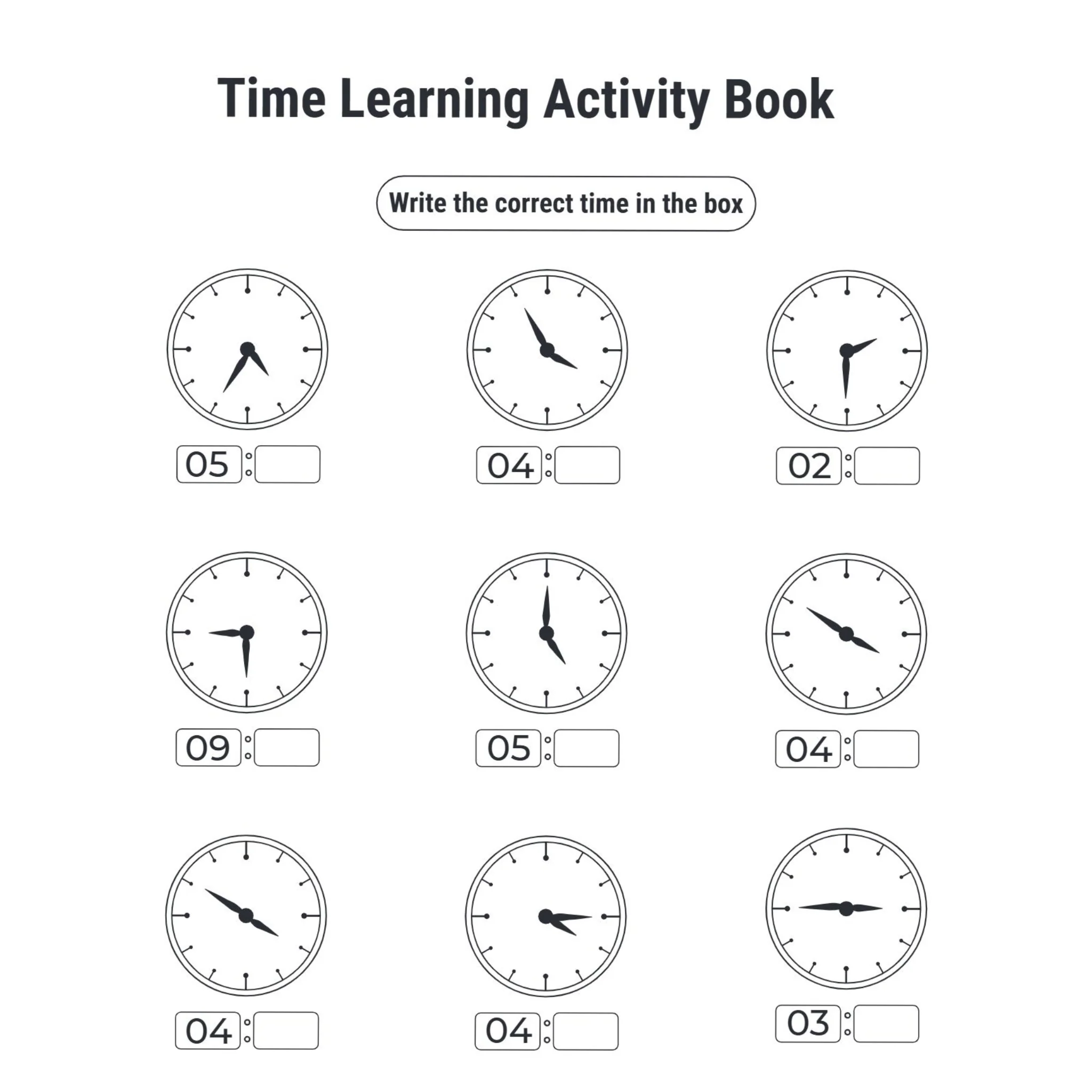 Time Learning Activity Book for Kids - Image 4