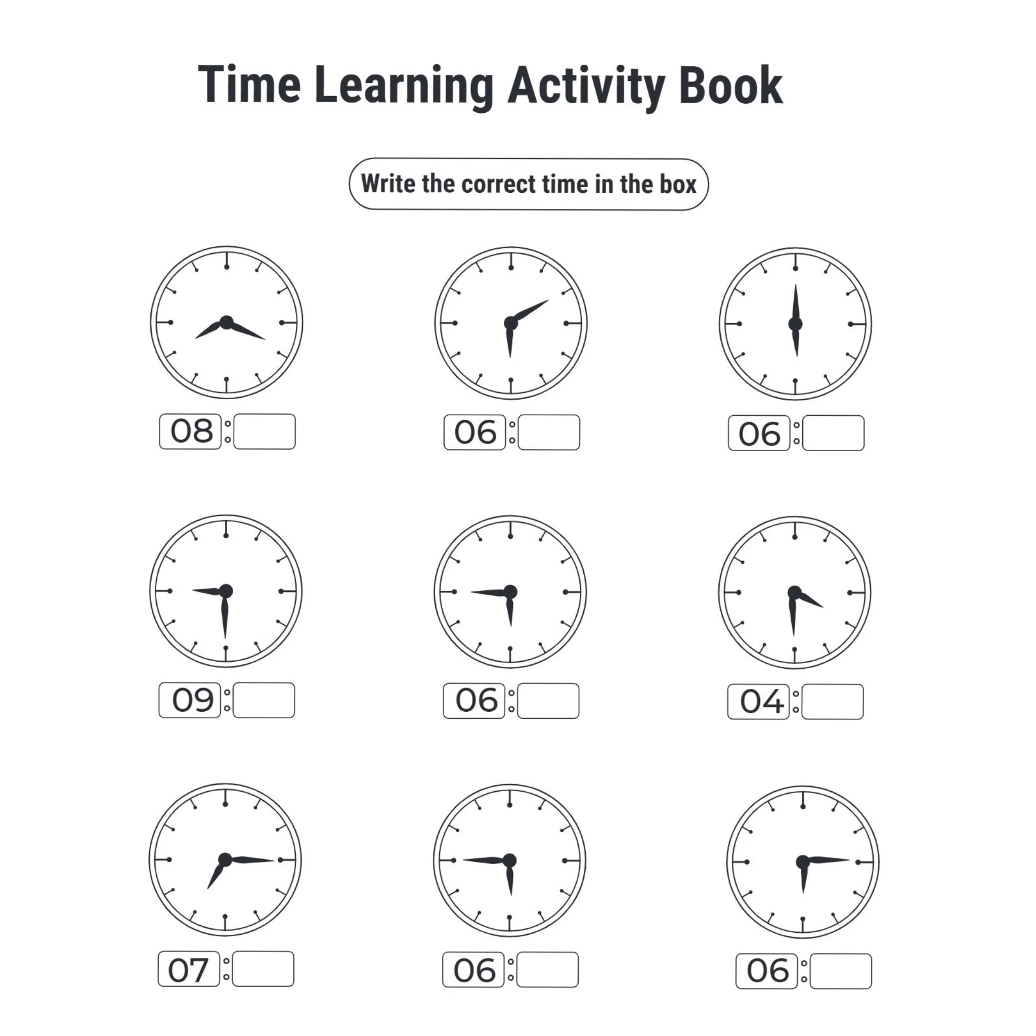 Time Learning Activity Book for Kids - Image 5