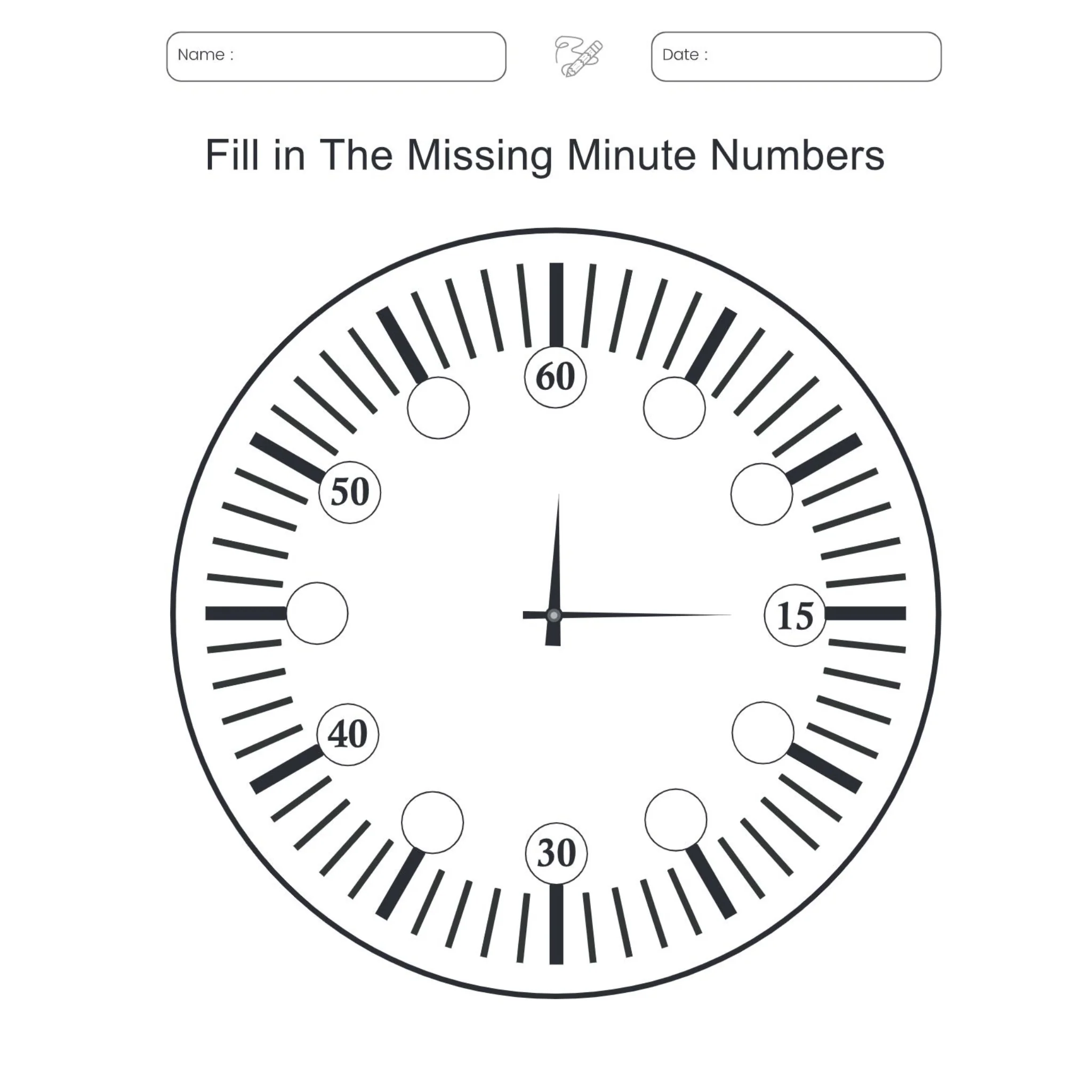 Time Learning Clocks Worksheet Book