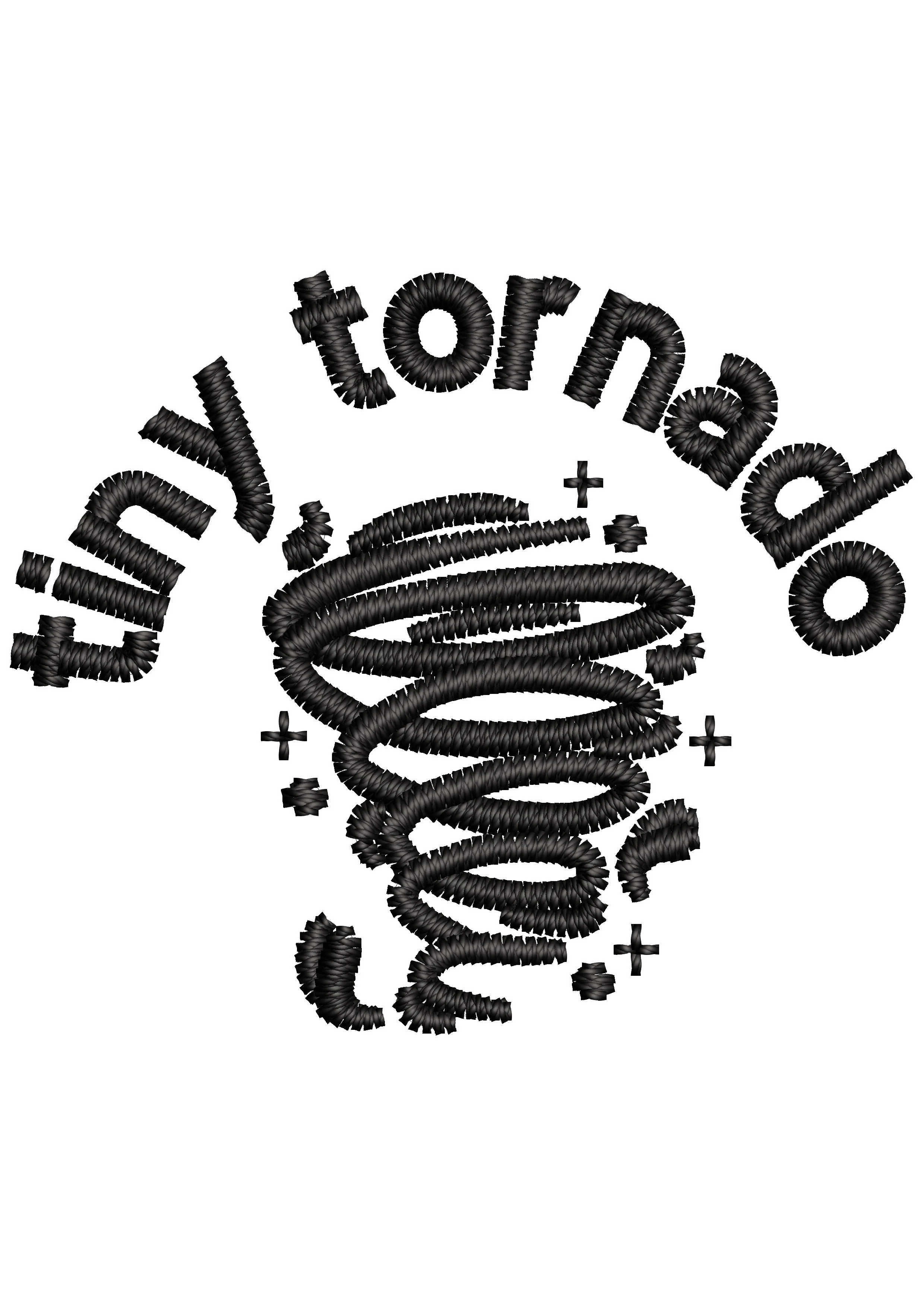 Tiny Tornado Embroidery Design
