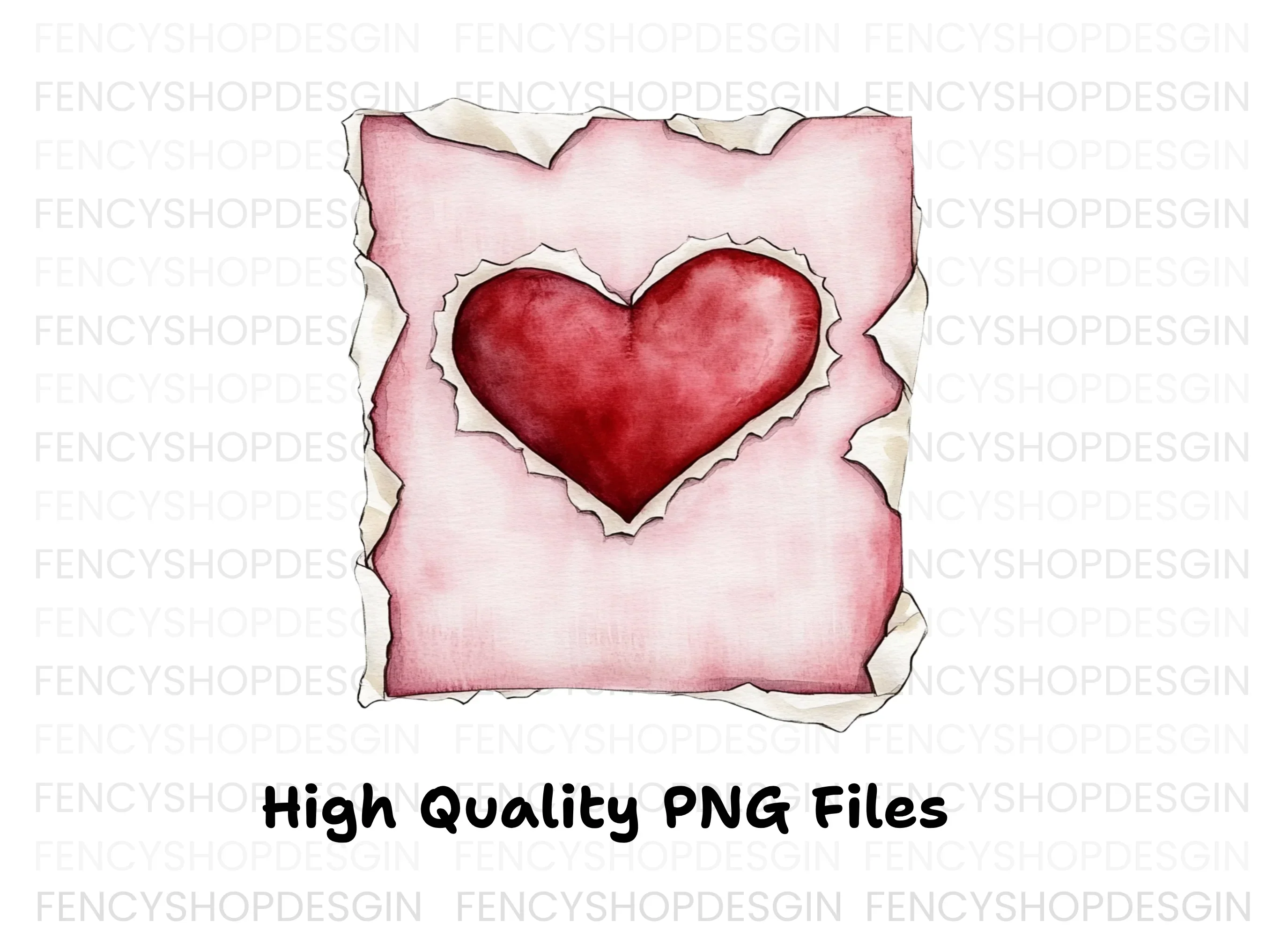 Torn Heart Clipart Bundle - Image 2