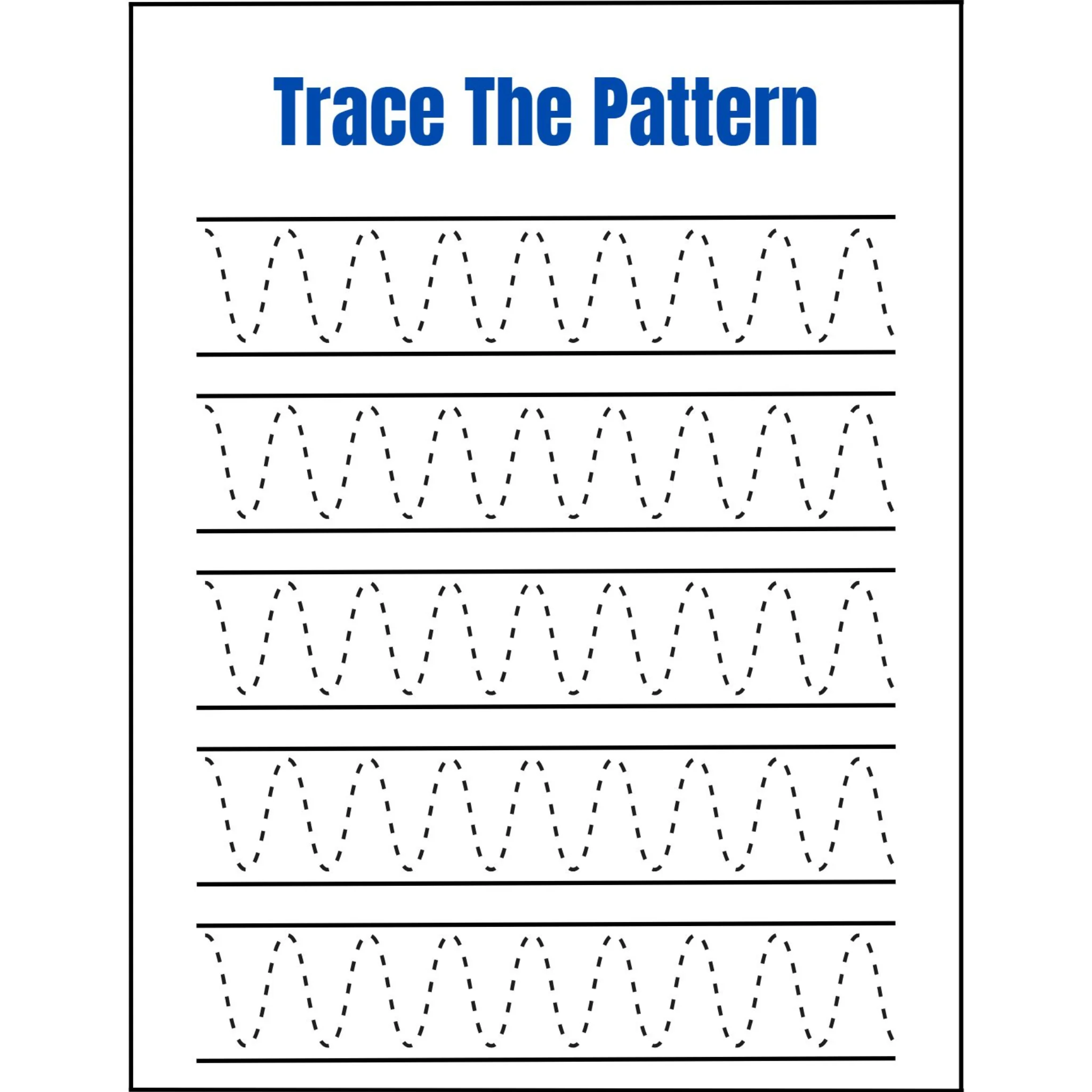 Trace the Pattern Prewriting Workbook - Image 4