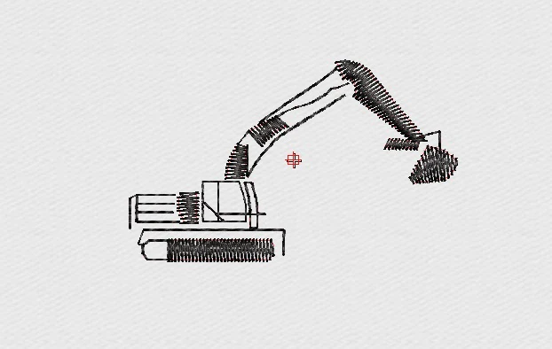 Tractor Embroidery Design