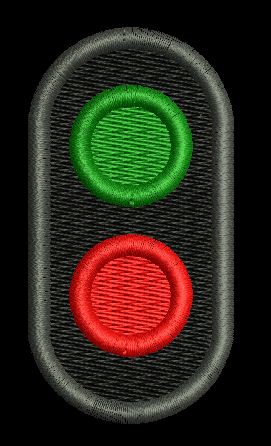 Traffic Signal Embroidery Design