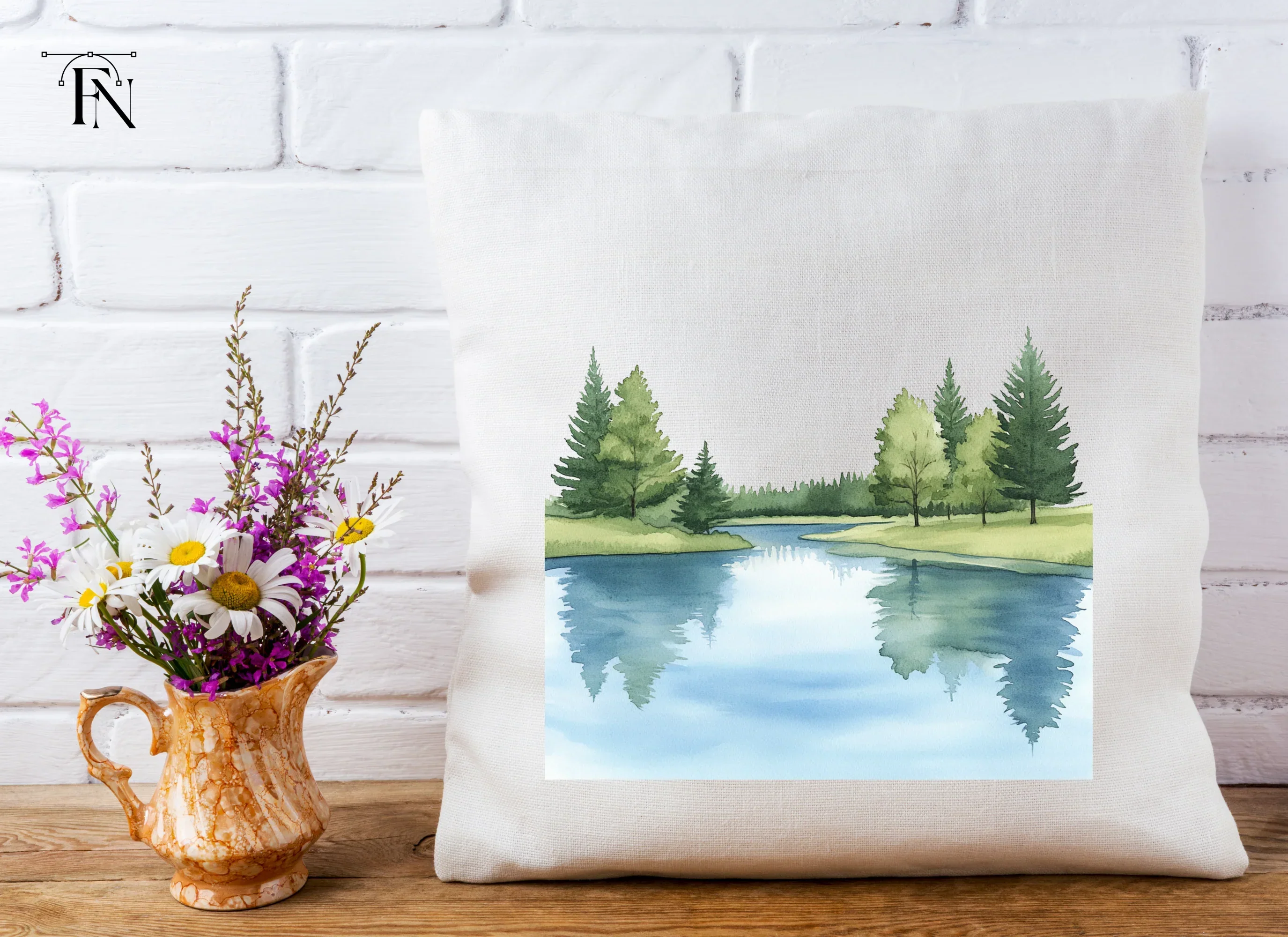 Tranquil Forest River Clipart Bundle - Image 4