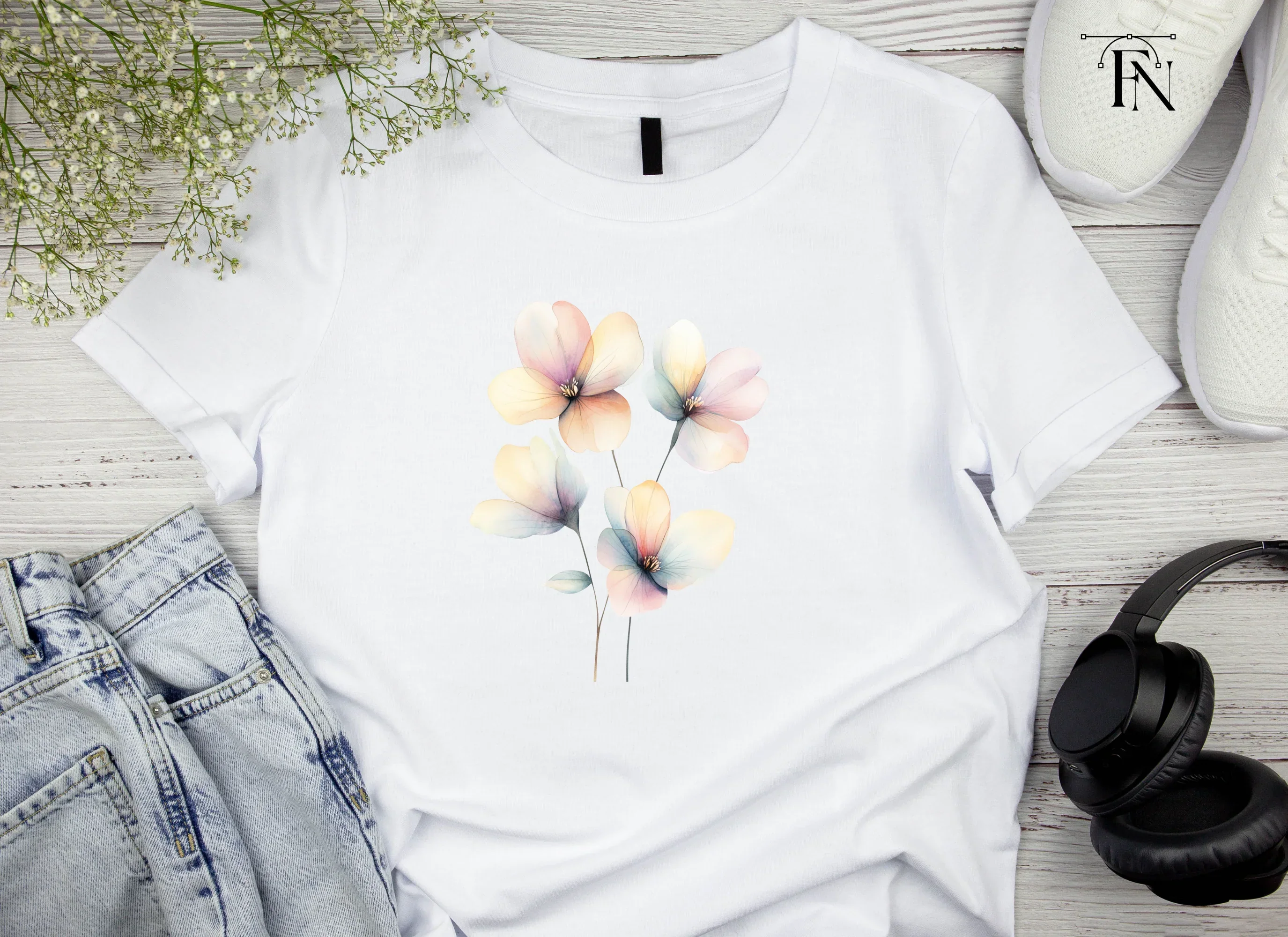 Translucent Floral Clipart Bundle - Image 5