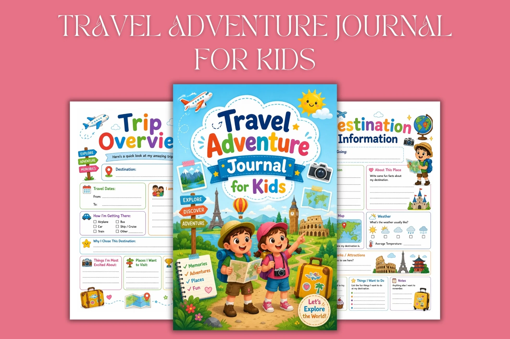 Travel Adventure For Kids Journal - Image 3