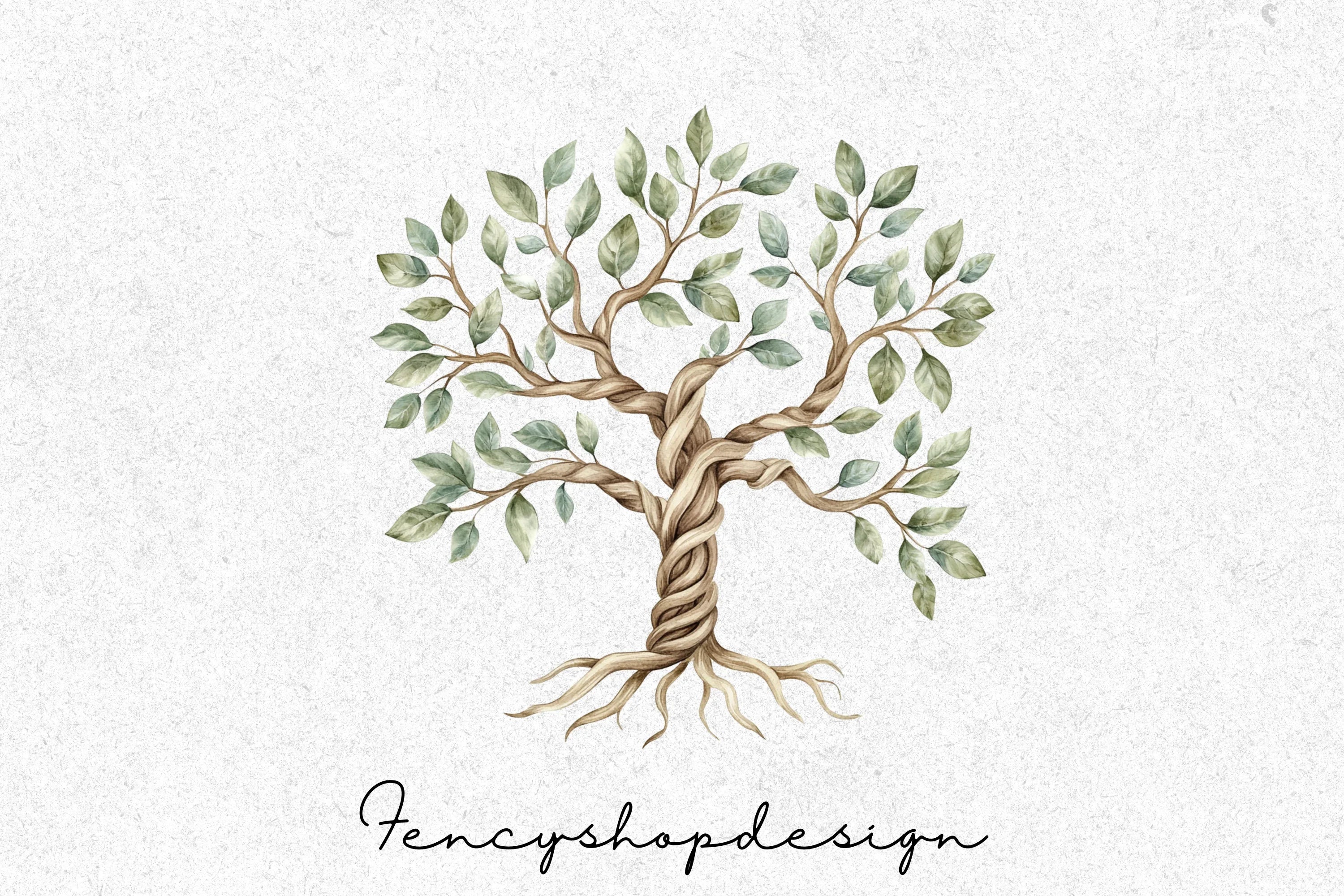 Tree Illustrations Clipart Bundle - Image 3